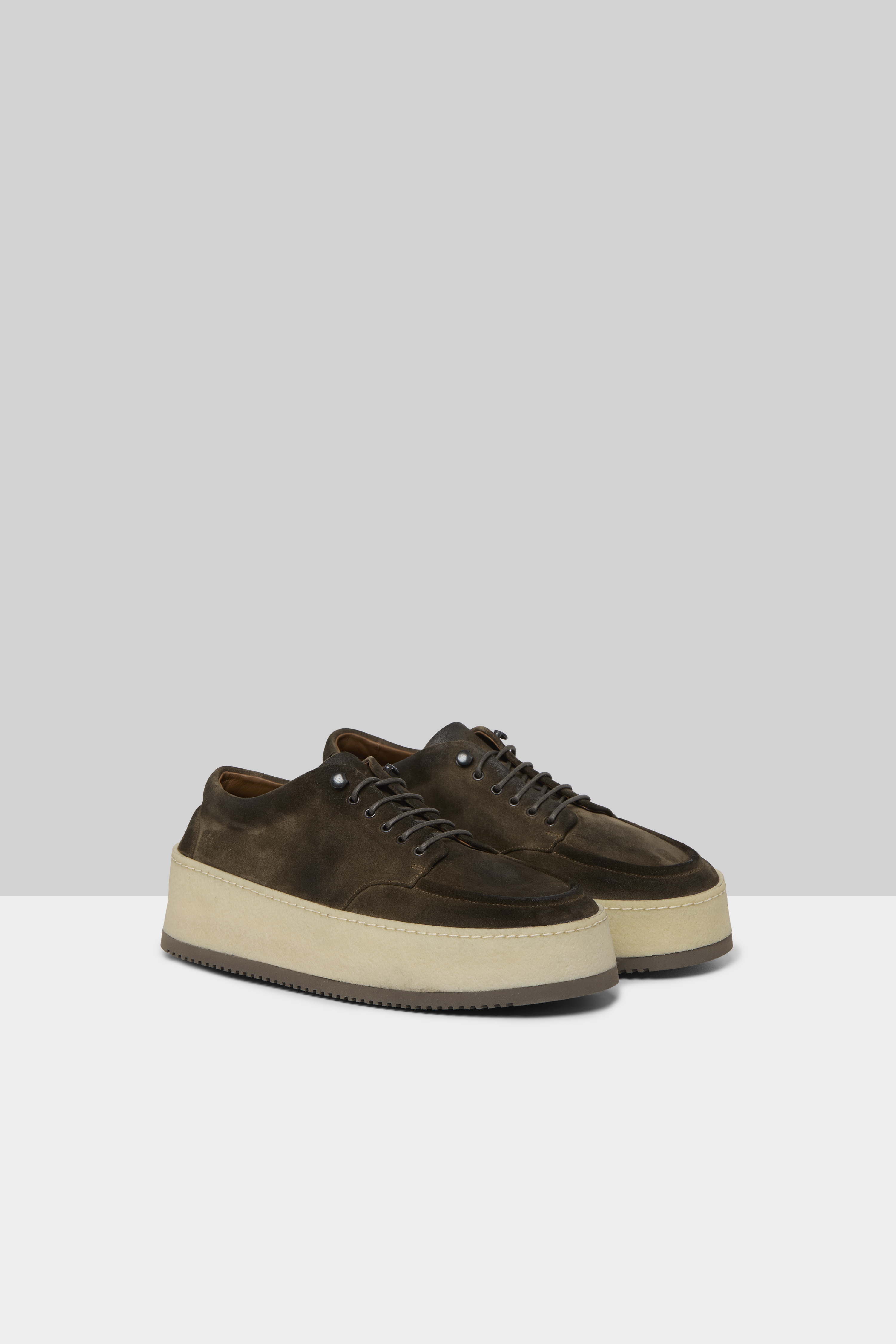 Parapana Mortar Suede Derby Shoes