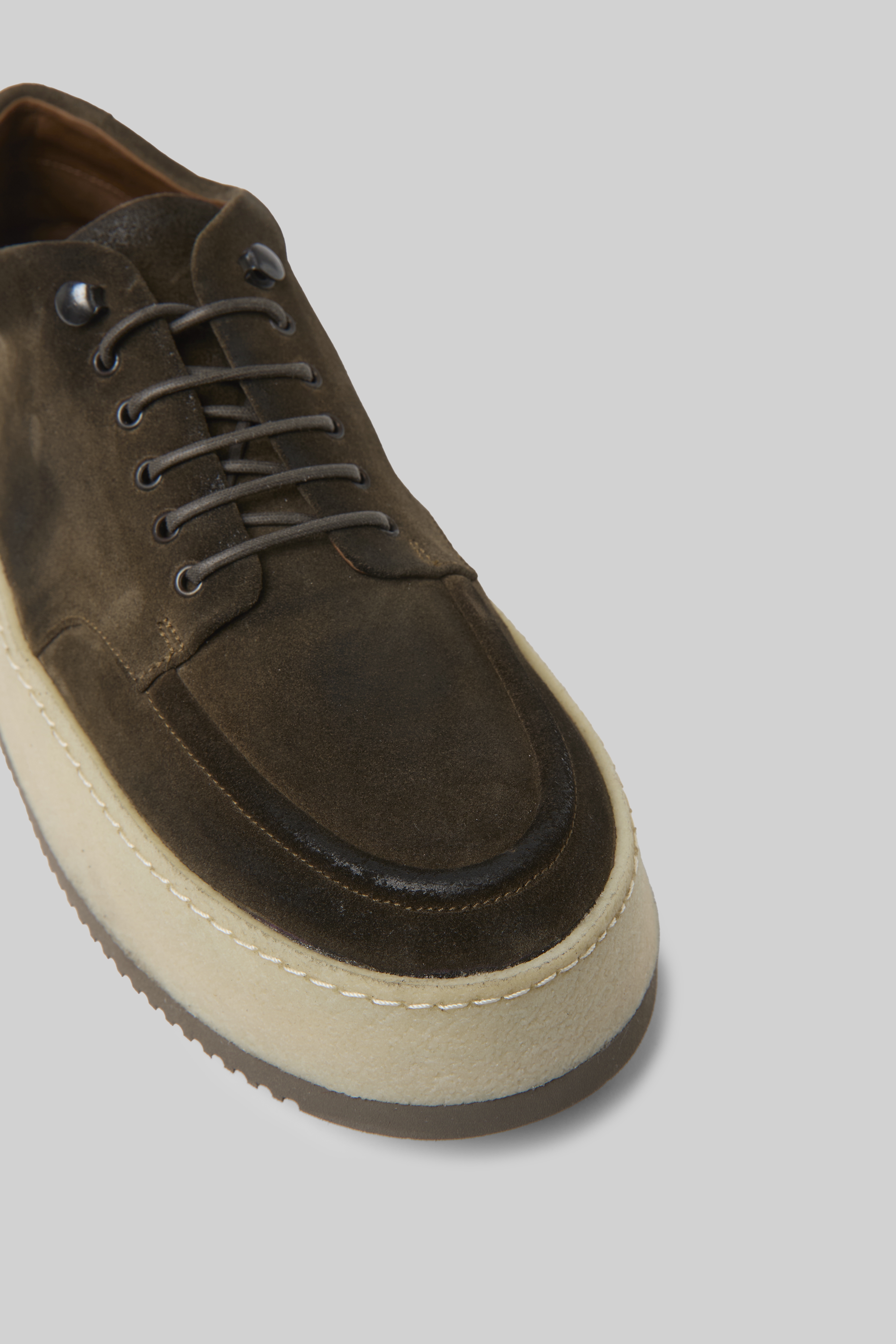 Parapana Mortar Suede Derby Shoes