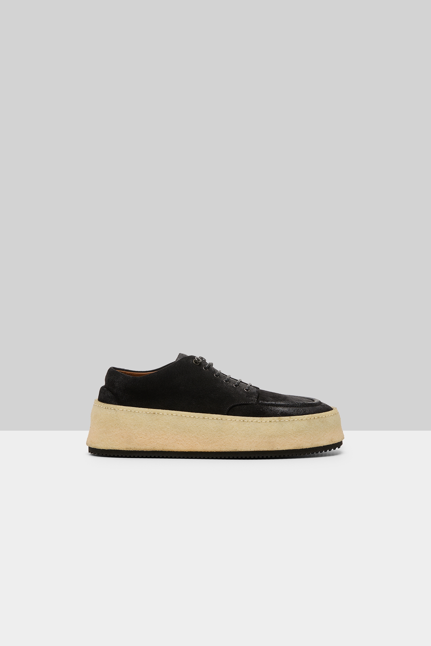 Parapana Black Suede Derby Shoes