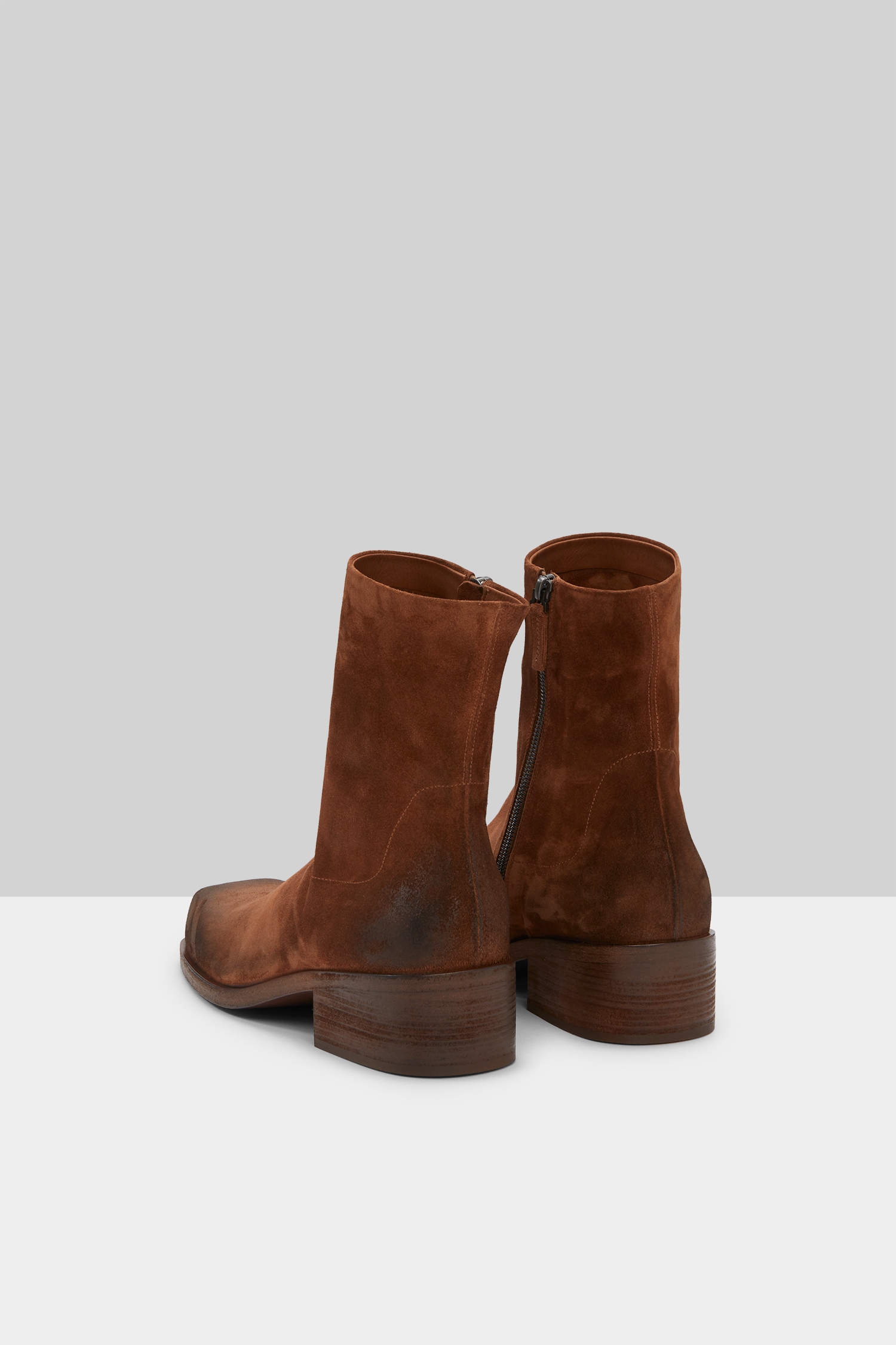 Cassello Basalt Suede Ankle Boots