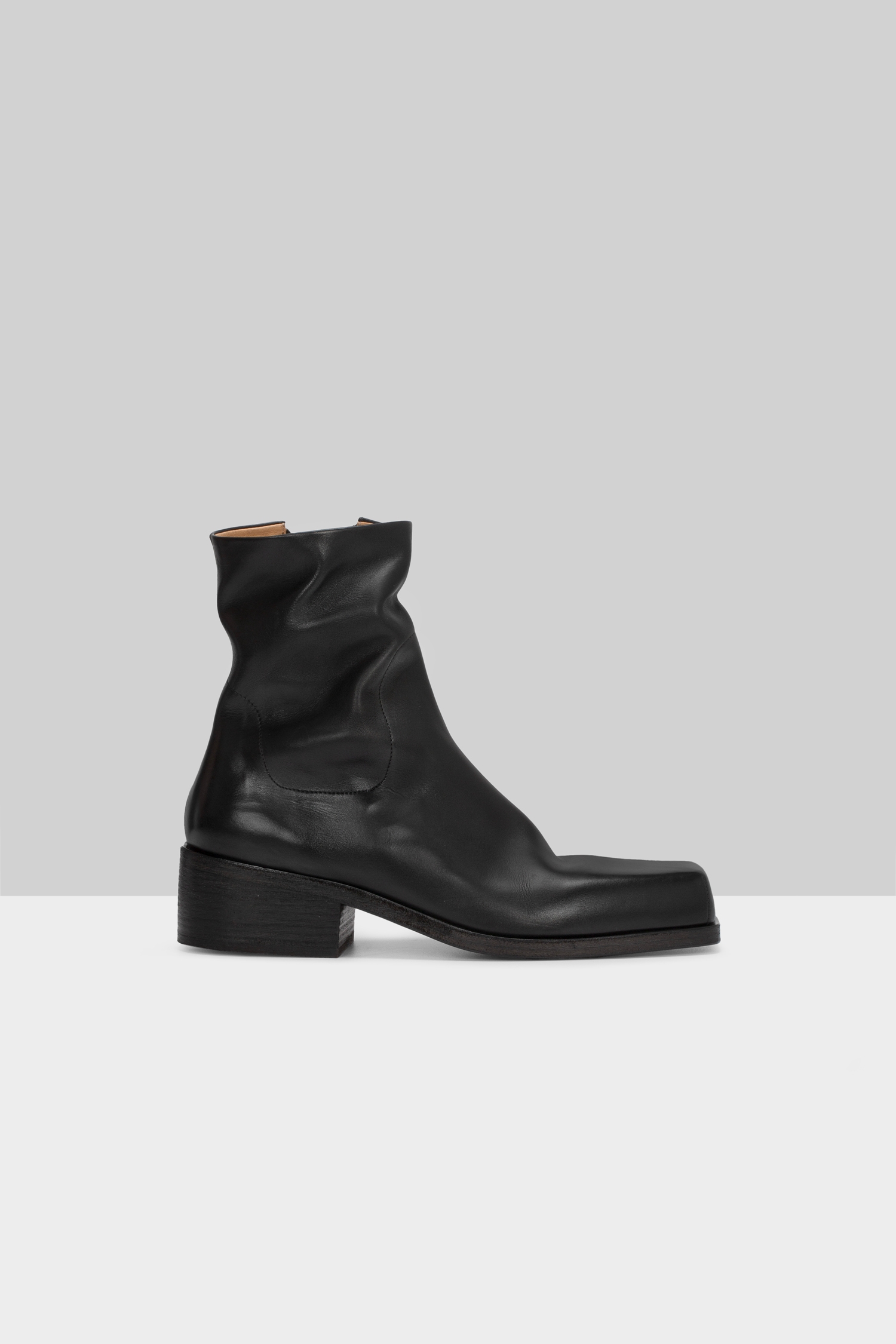 Cassello Black Leather Ankle Boots