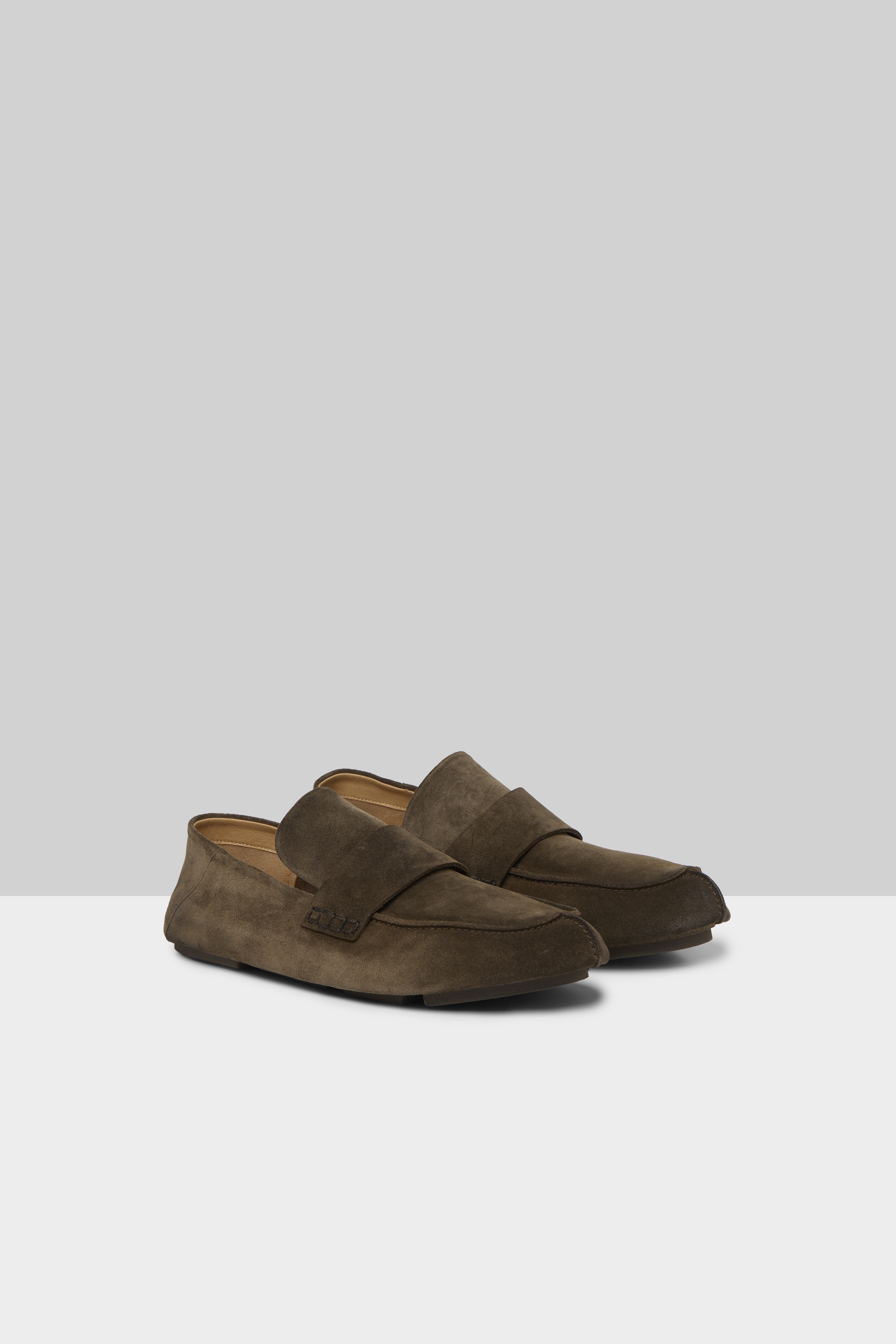 Toddone Mortar Suede Loafers
