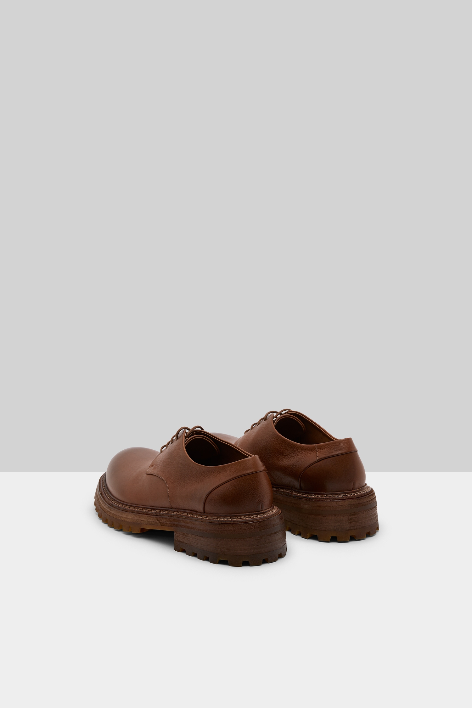 Carrucola Basalt Leather Derby Shoes