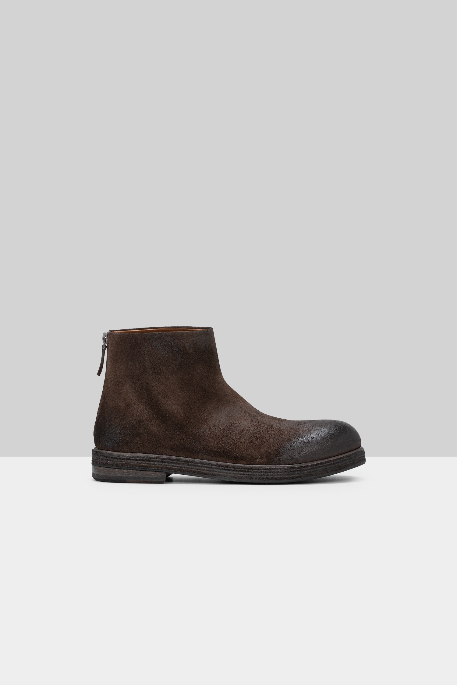 Zucca Zeppa Dark Brown Suede Ankle Boots