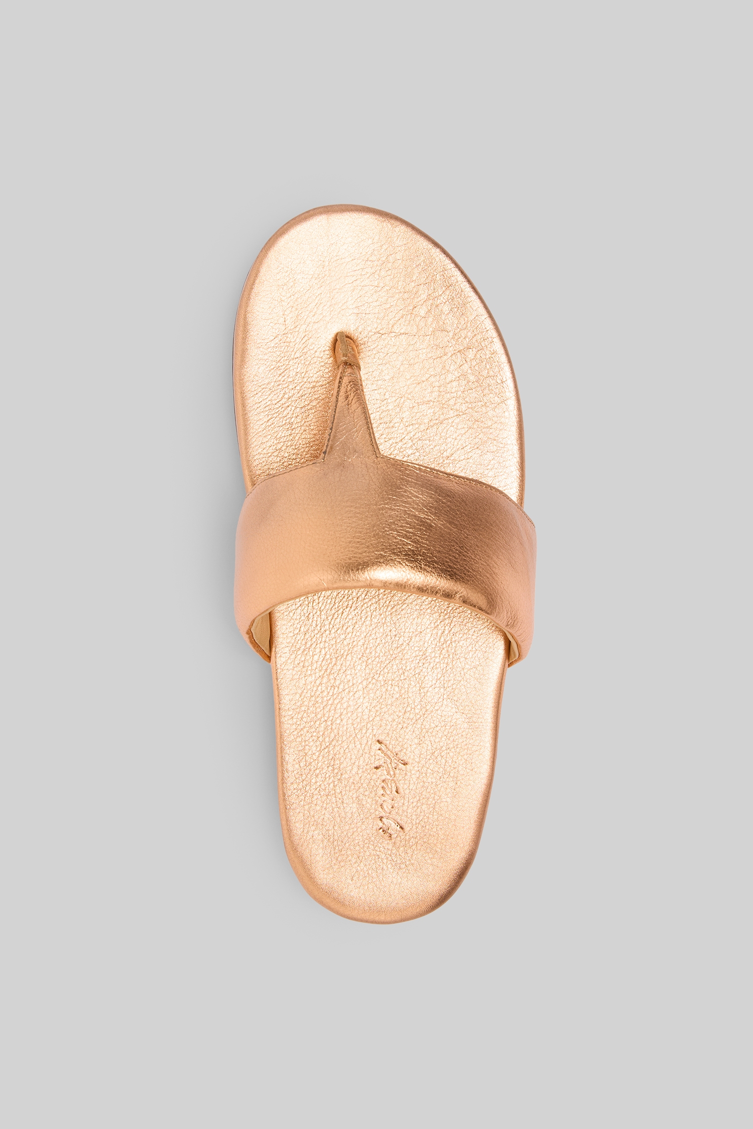 Spanciata Copper Foil Thong Sandals