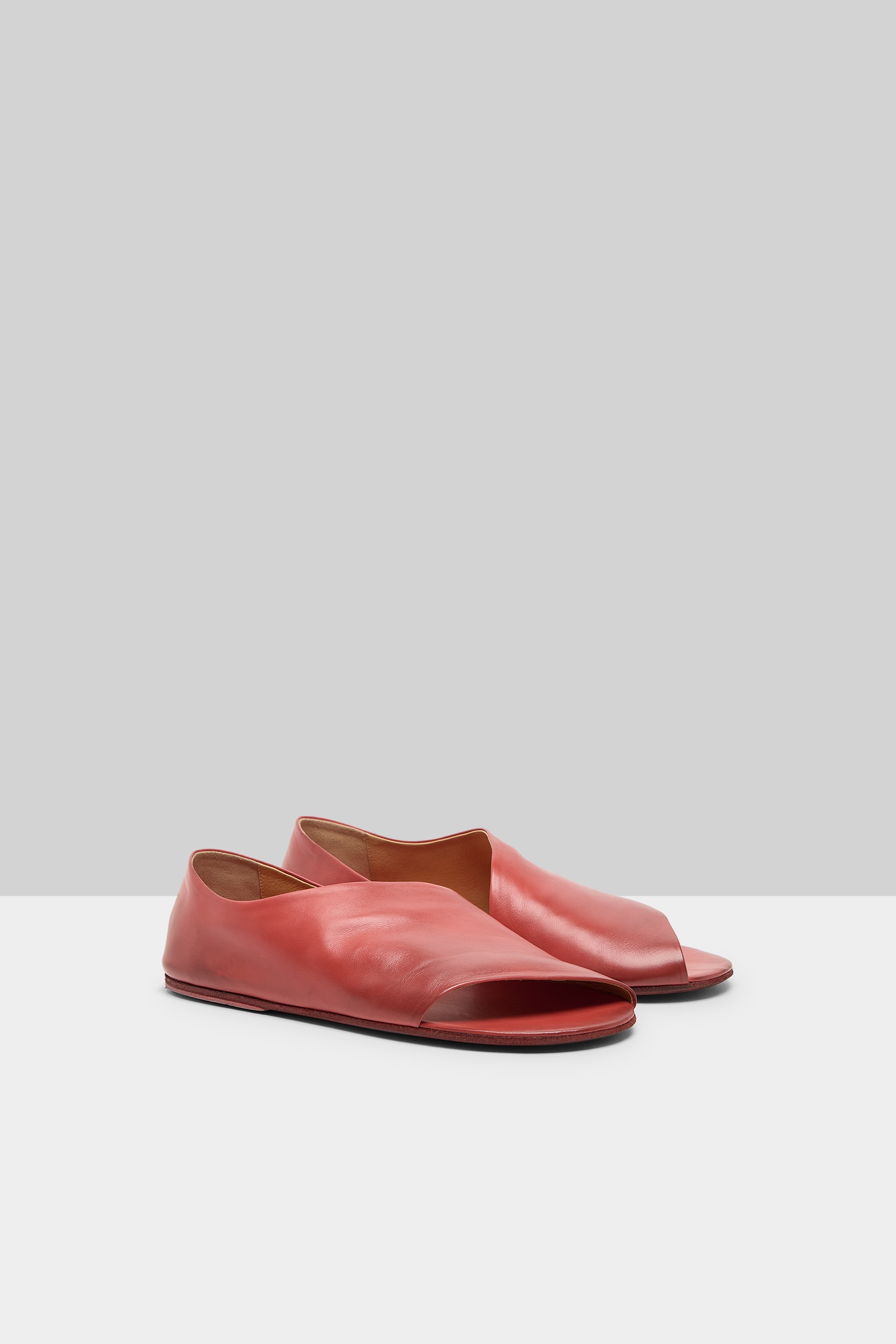 Arsella Red Slip On Shoes