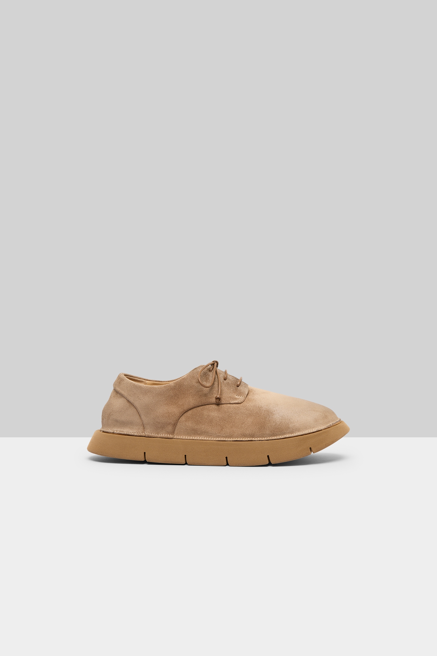 Intagliata Hazelnut Suede Derby Shoes