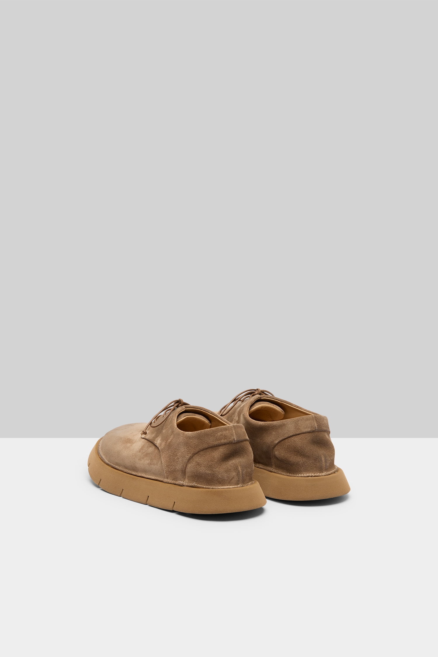 Intagliata Hazelnut Suede Derby Shoes