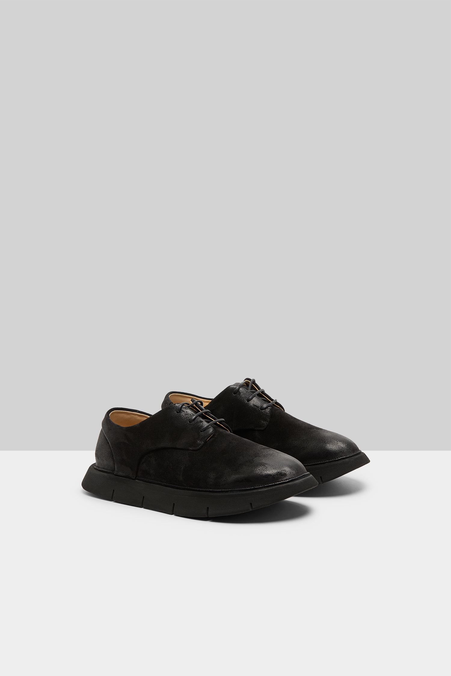 Intagliata Black Derby Shoes