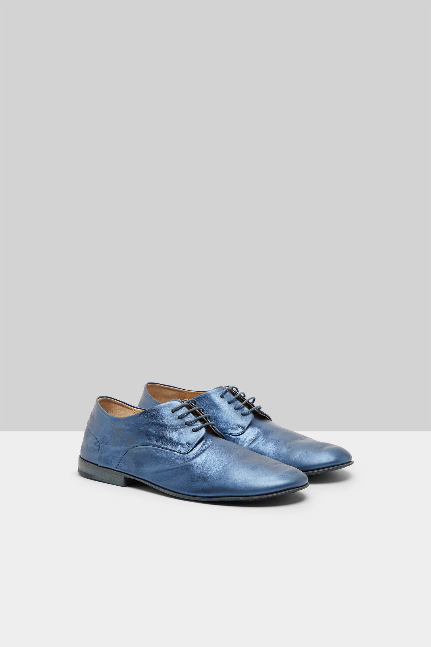 Stucco Teal Derby Shoes