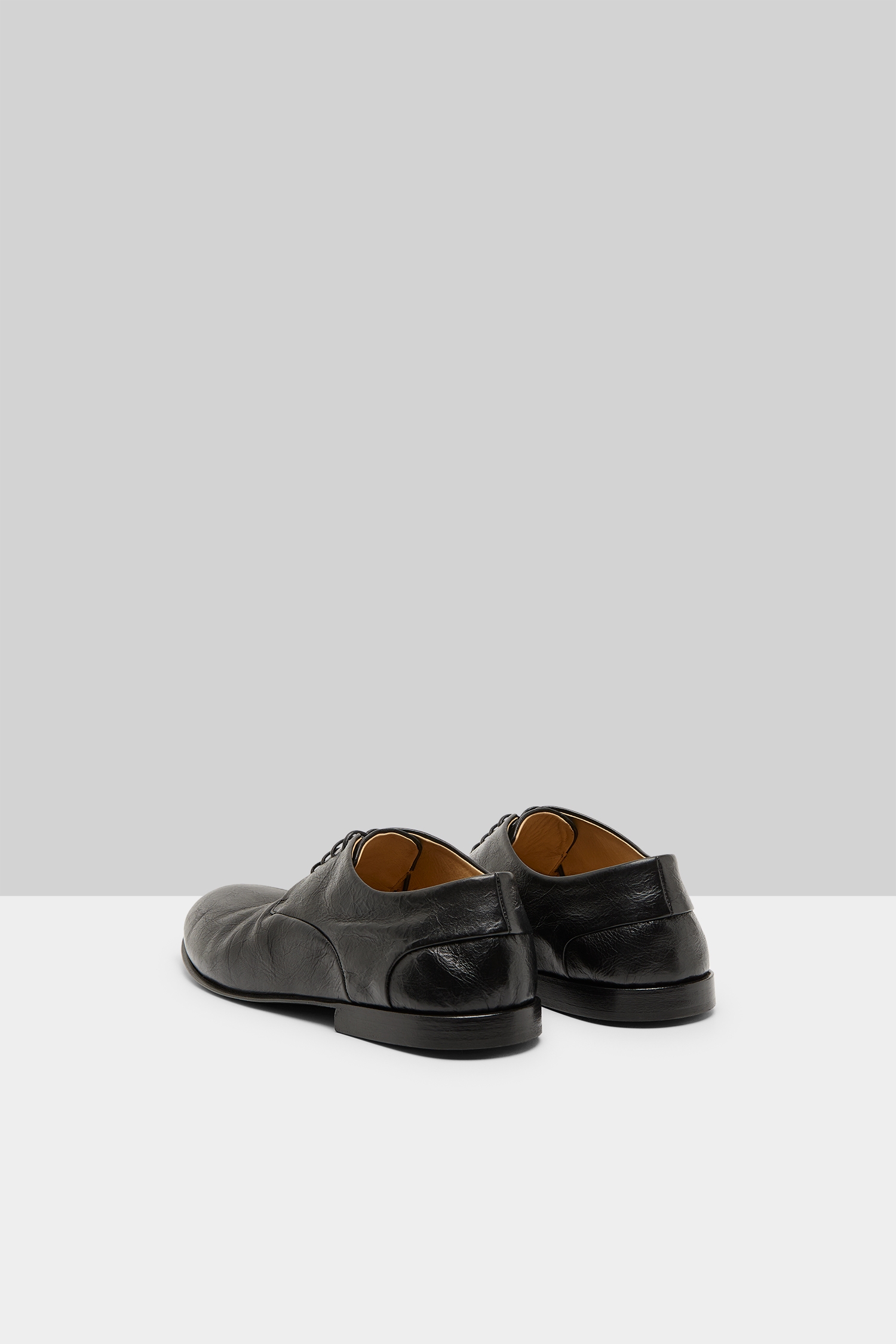 Stucco Black Derby Shoes