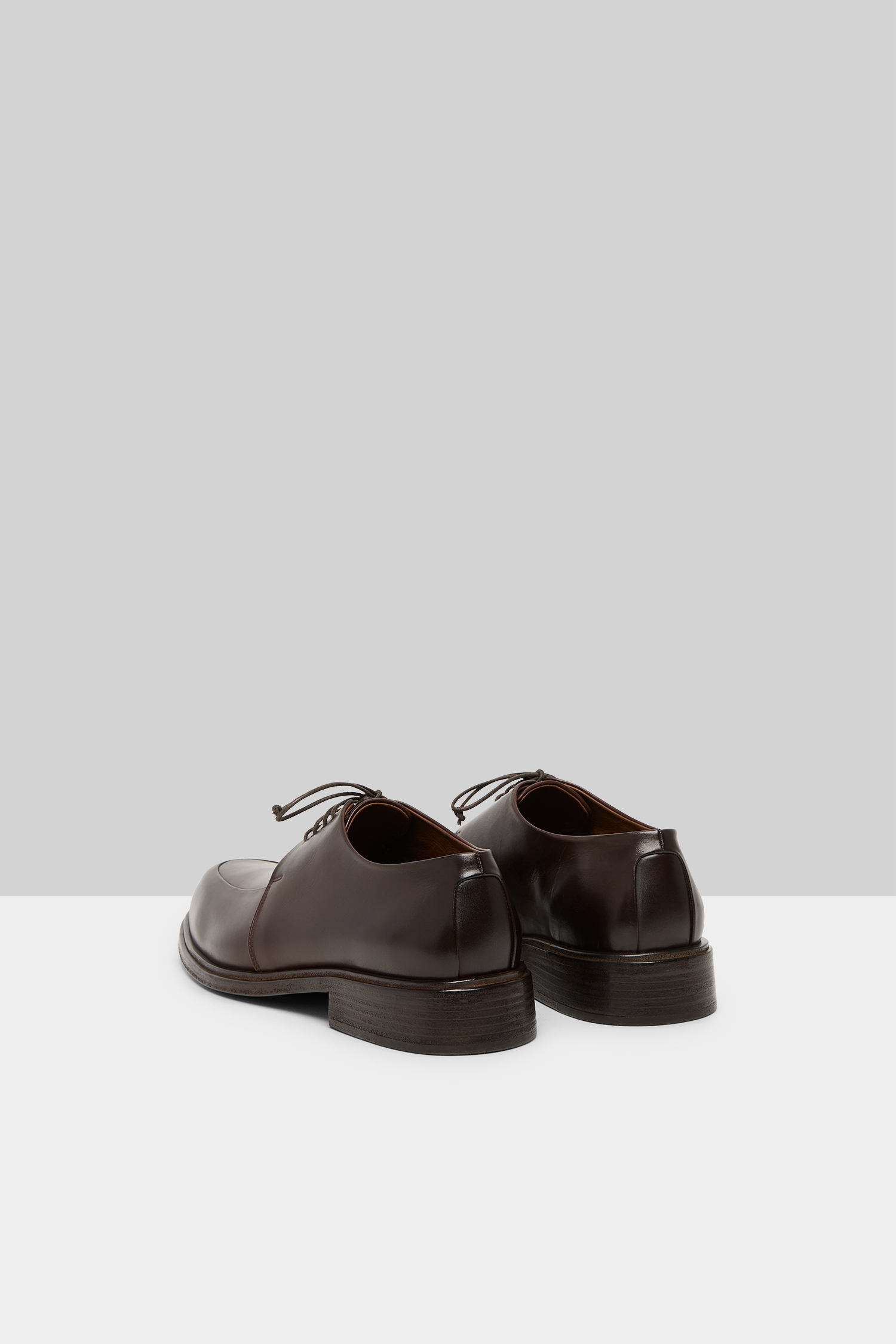 Altopiano Chocolate Leather Derby Shoes