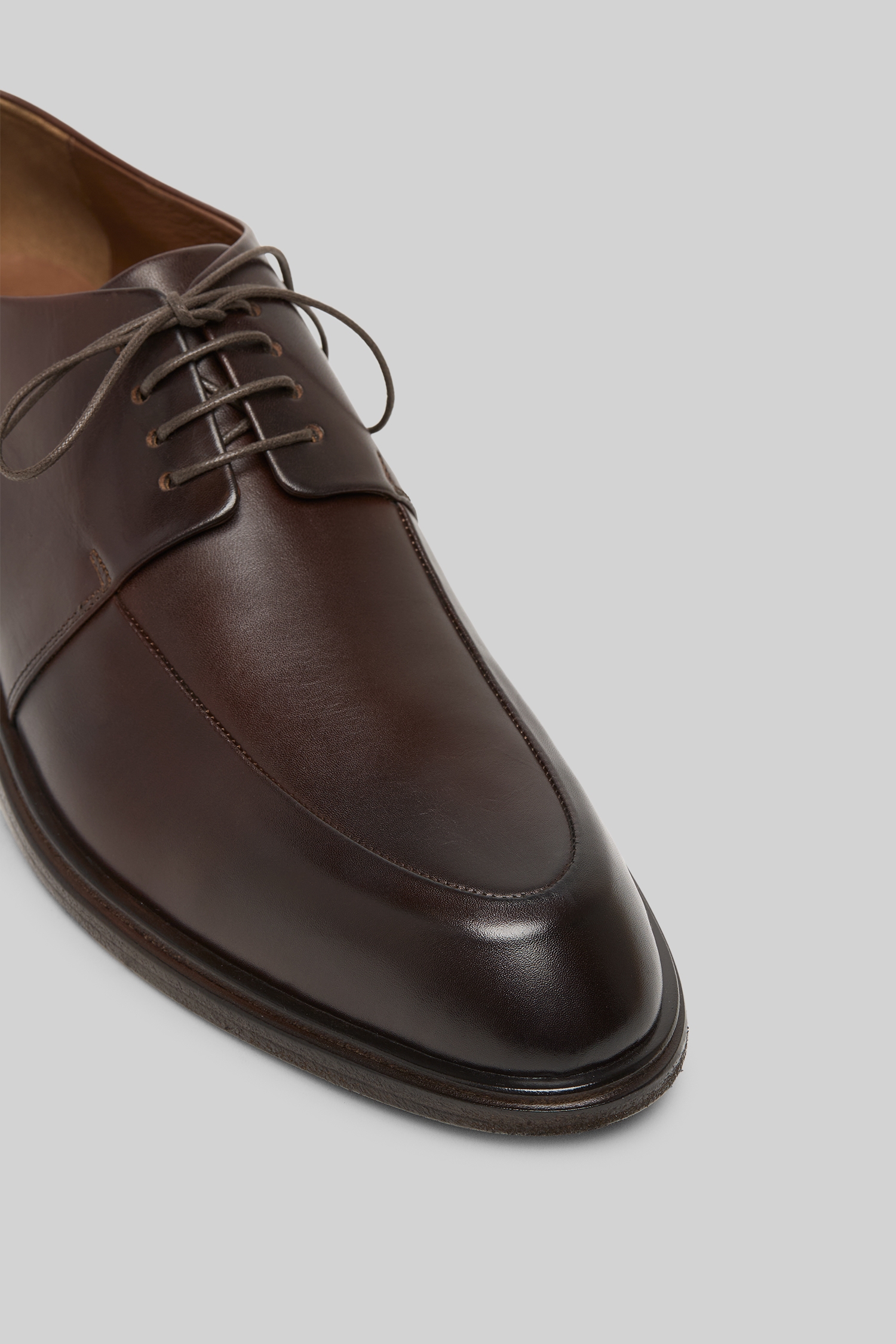 Altopiano Chocolate Leather Derby Shoes