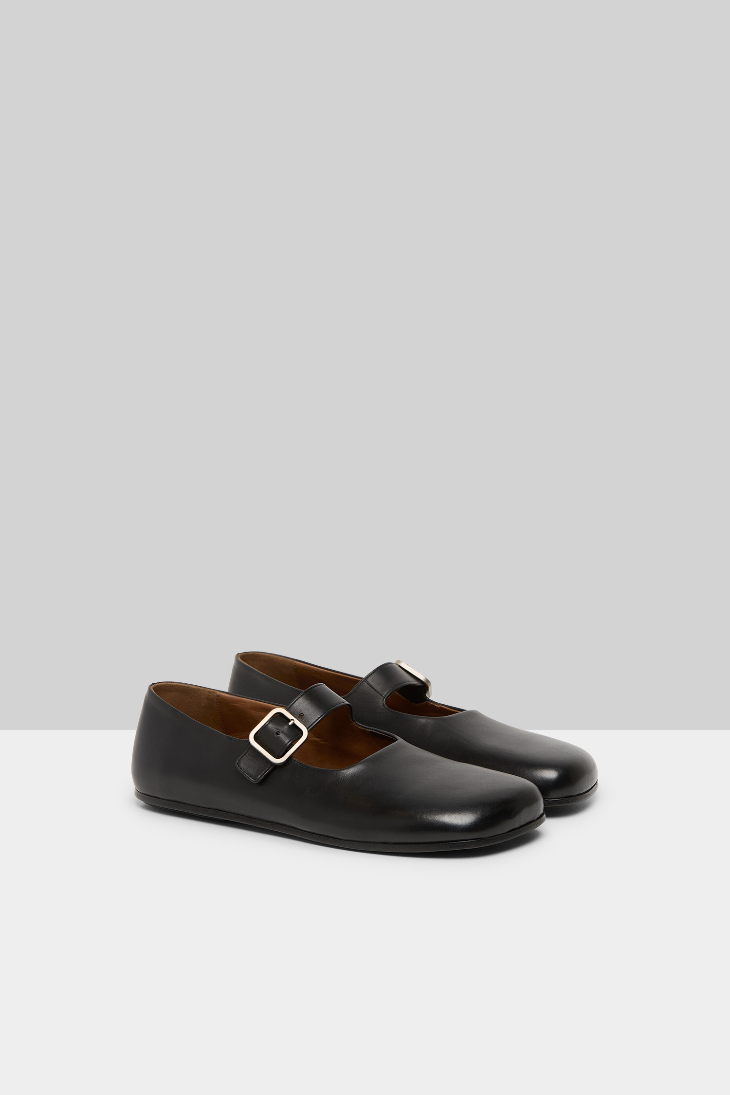 Appiedi Black Leather Slip On Shoes