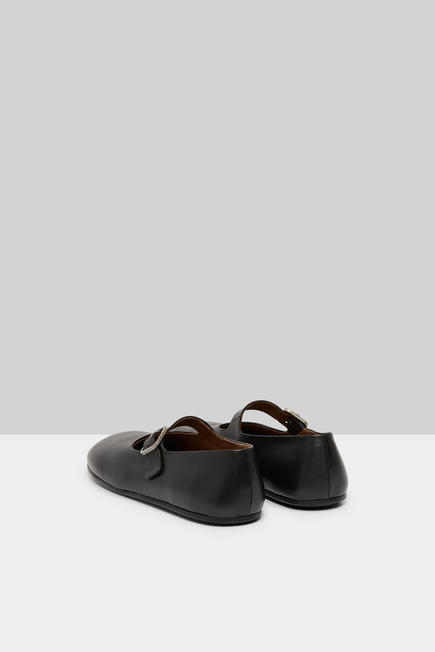 Appiedi Black Leather Slip On Shoes