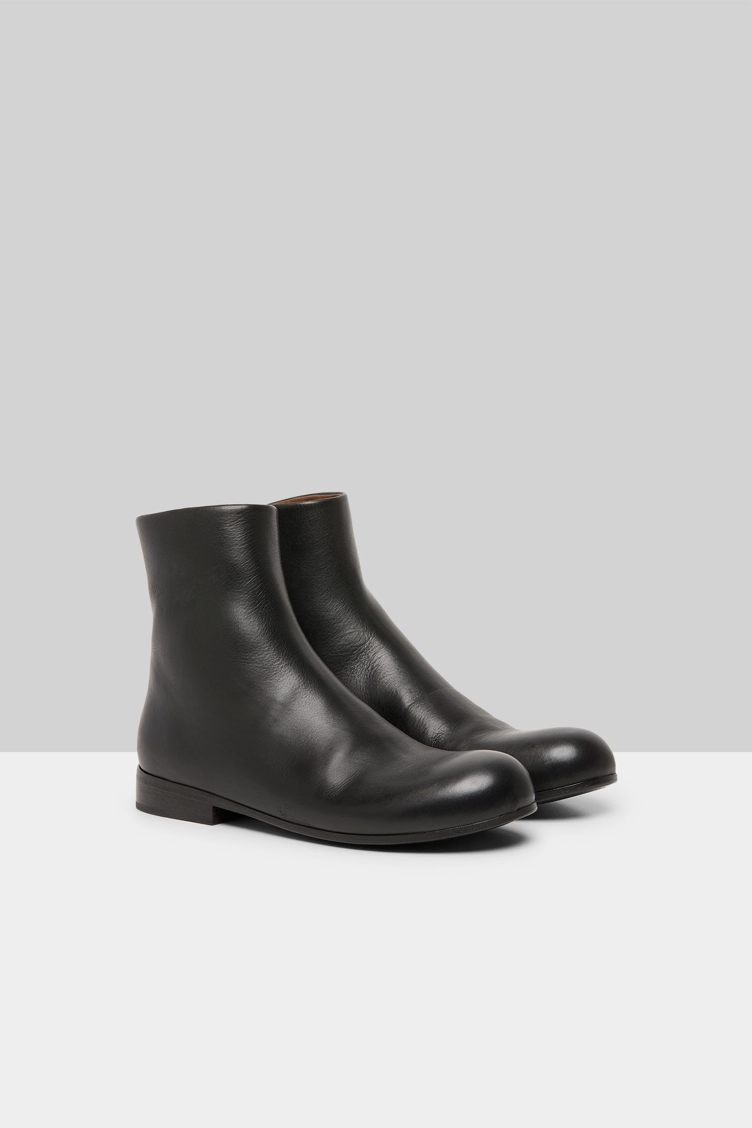 Capozucca Black Leather Ankle Boots