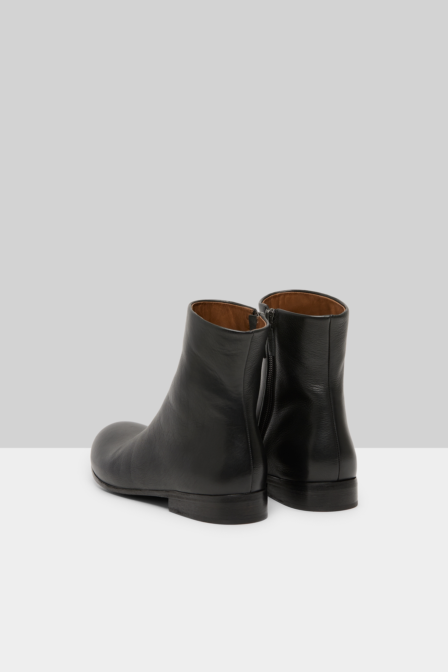 Capozucca Black Leather Ankle Boots