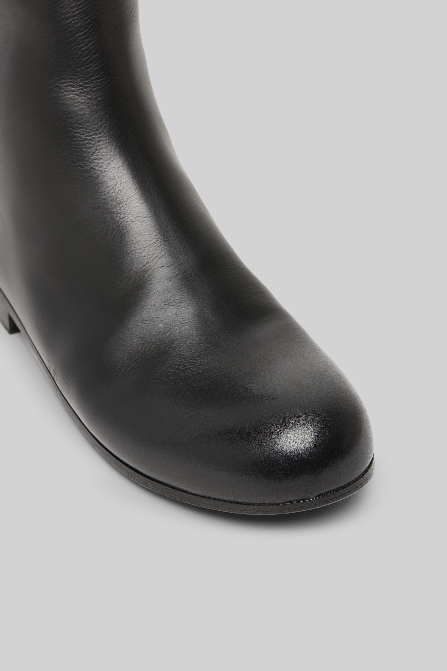 Capozucca Black Leather Ankle Boots