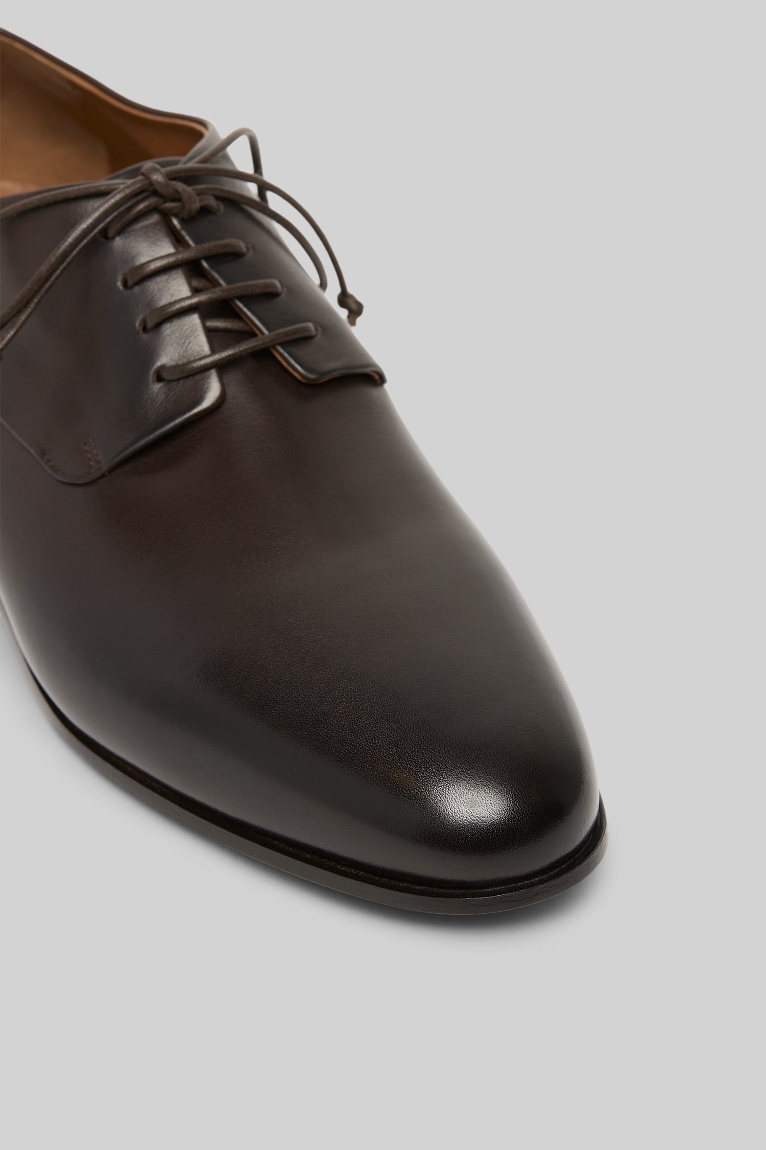 Codina Dark Brown Leather Derby Shoes