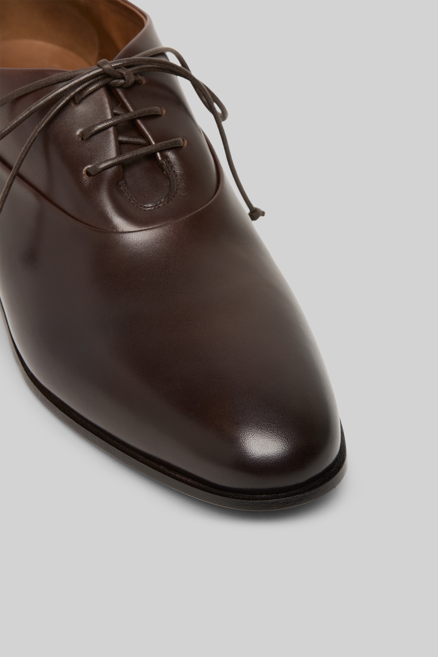 Codina Chocolate Leather Derby Shoes