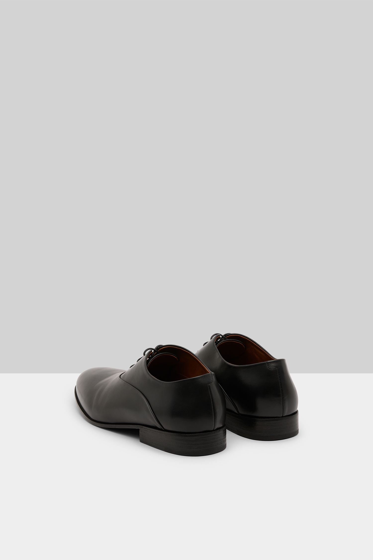 Codina Black Leather Derby Shoes