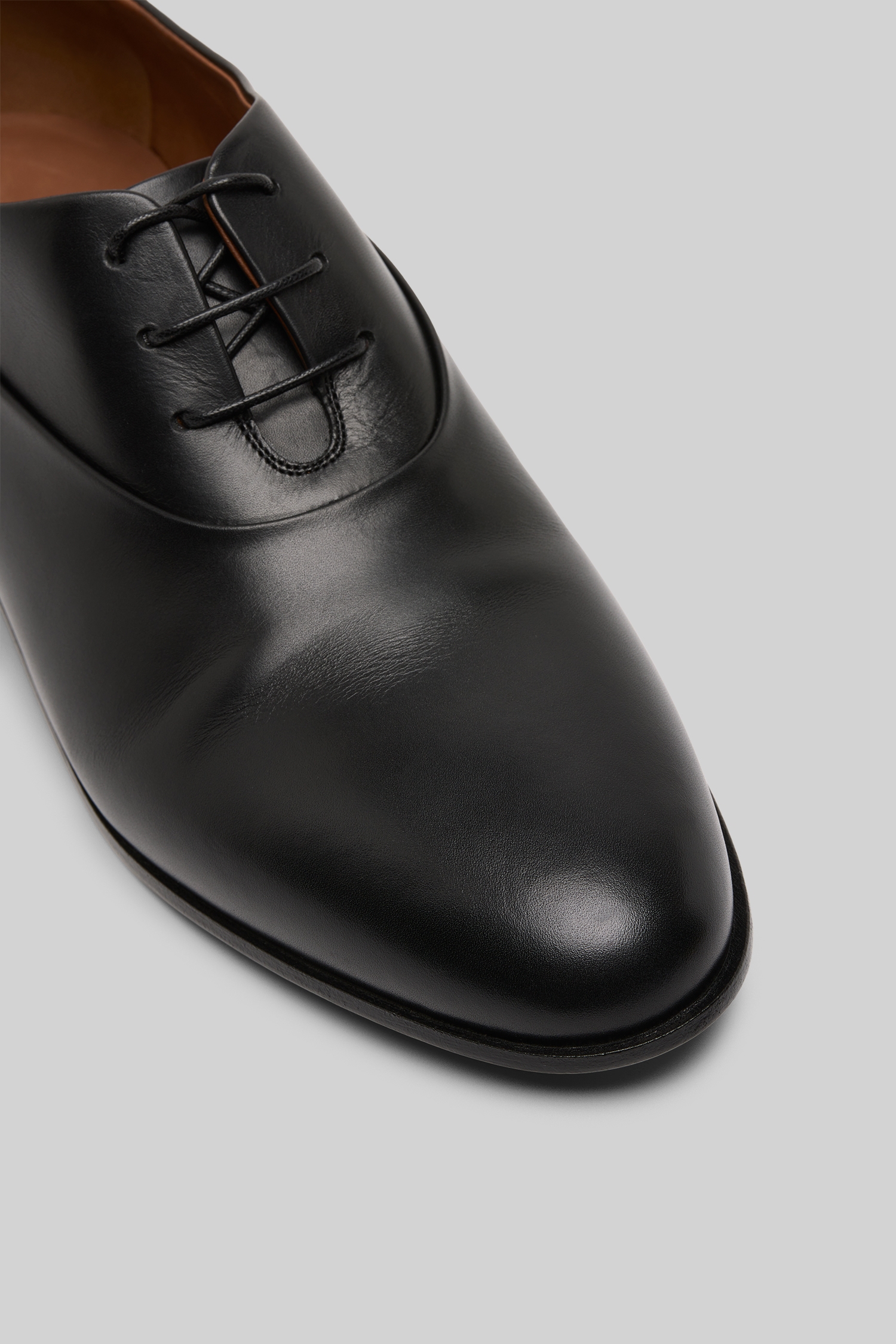 Codina Black Leather Derby Shoes