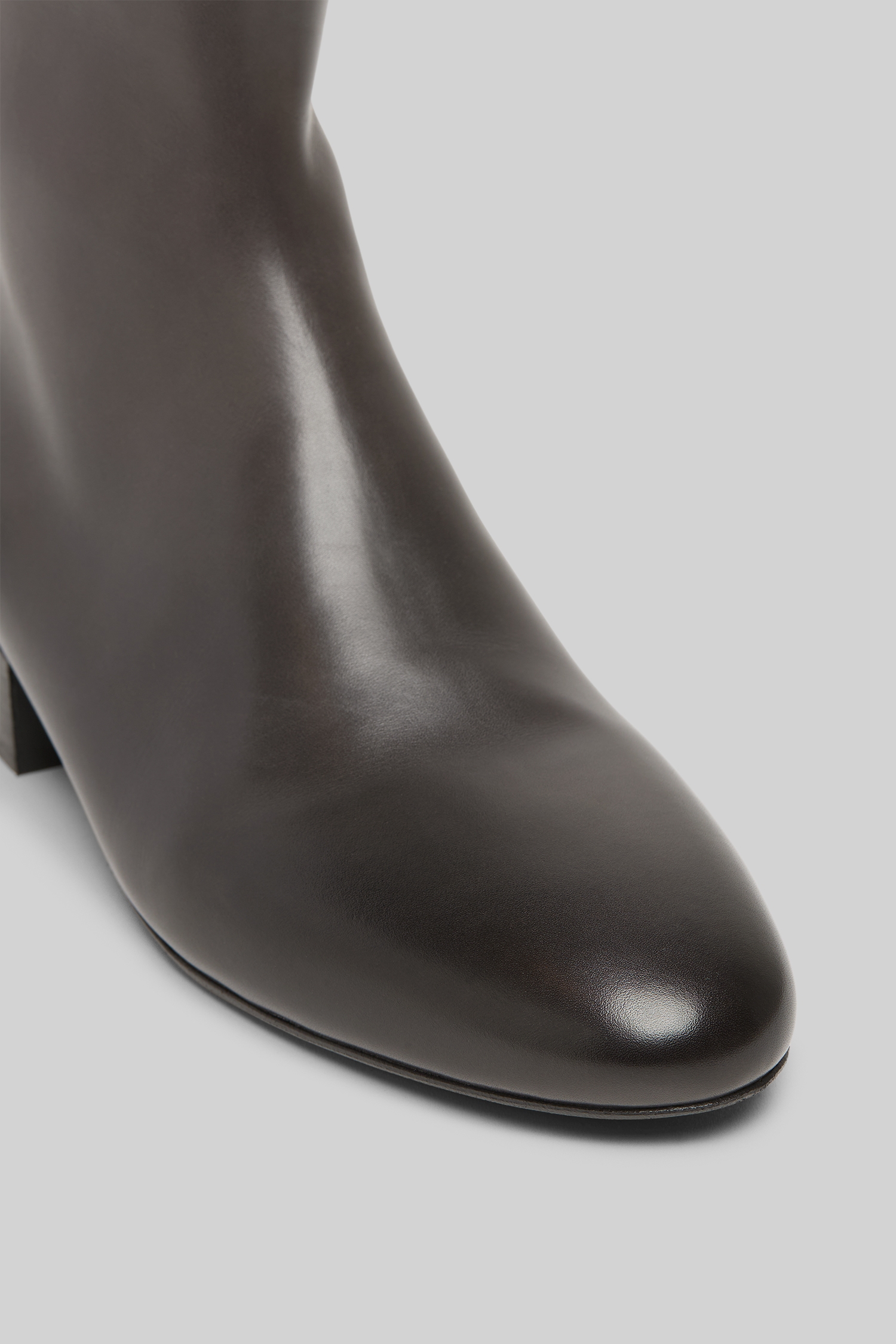 Granblocco Graphite Leather Ankle Boots