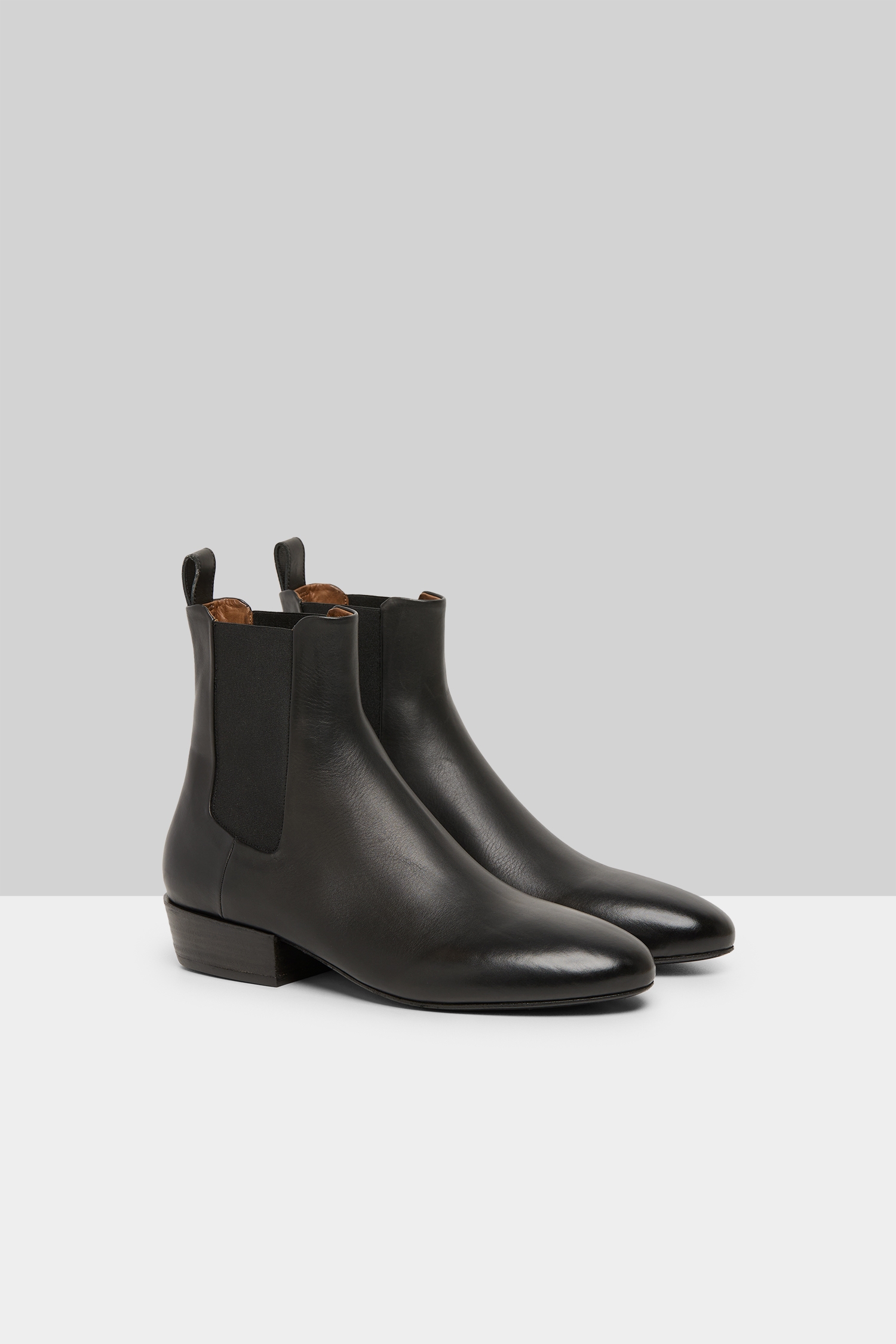Granblocco Black Leather Chelsea Boots