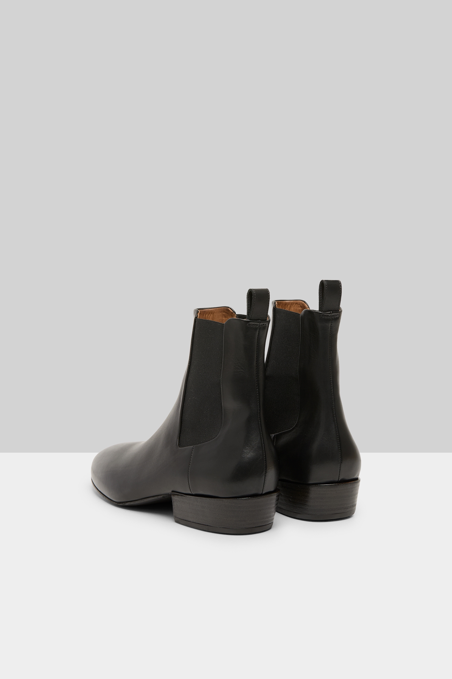 Granblocco Black Leather Chelsea Boots