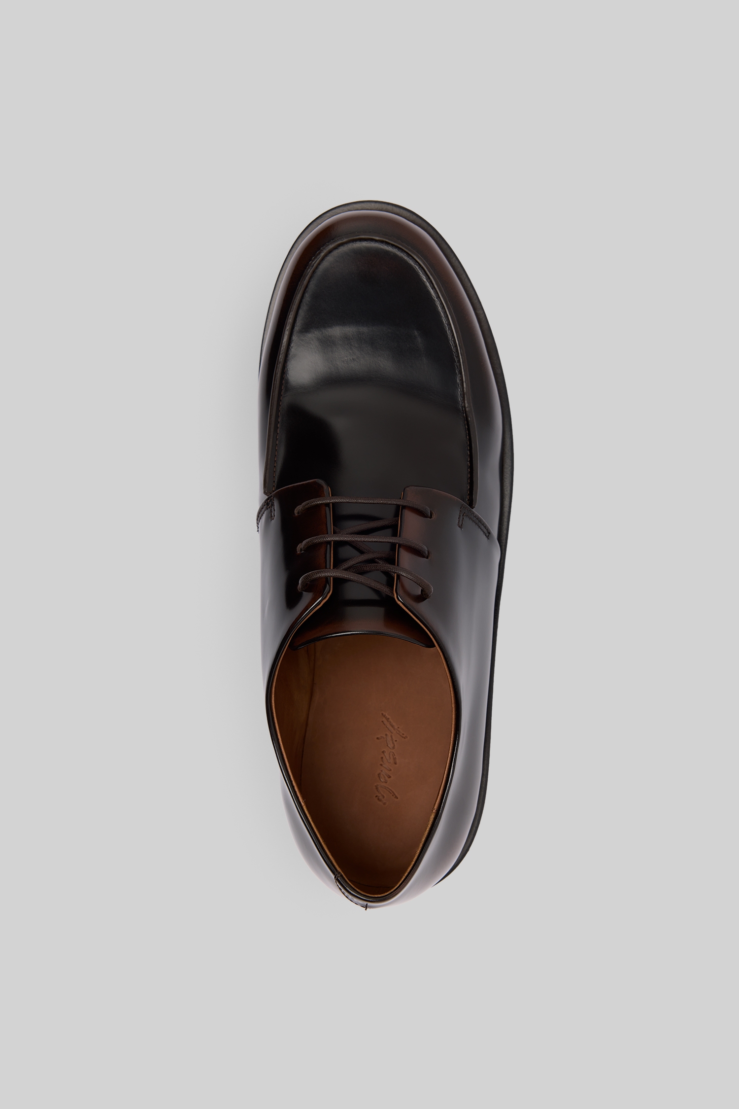 Mocasso Dark Brown-Brown Leather Derby Shoes
