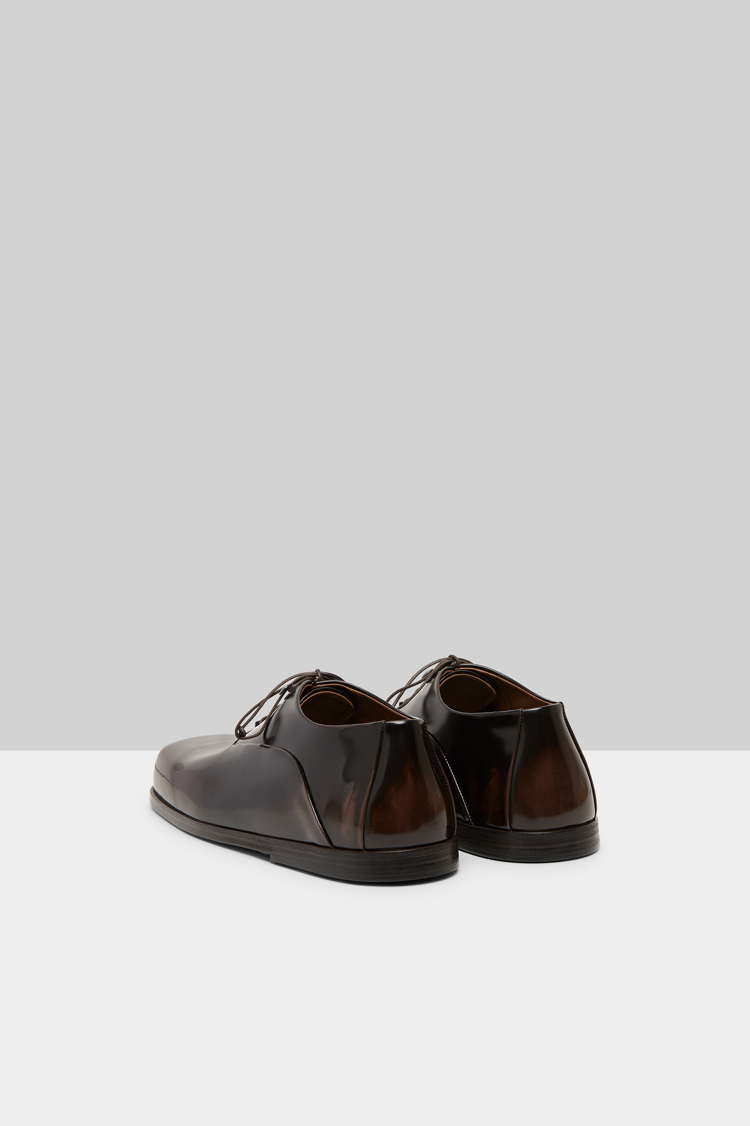 Musetto Dark Brown-Brown Leather Derby Shoes