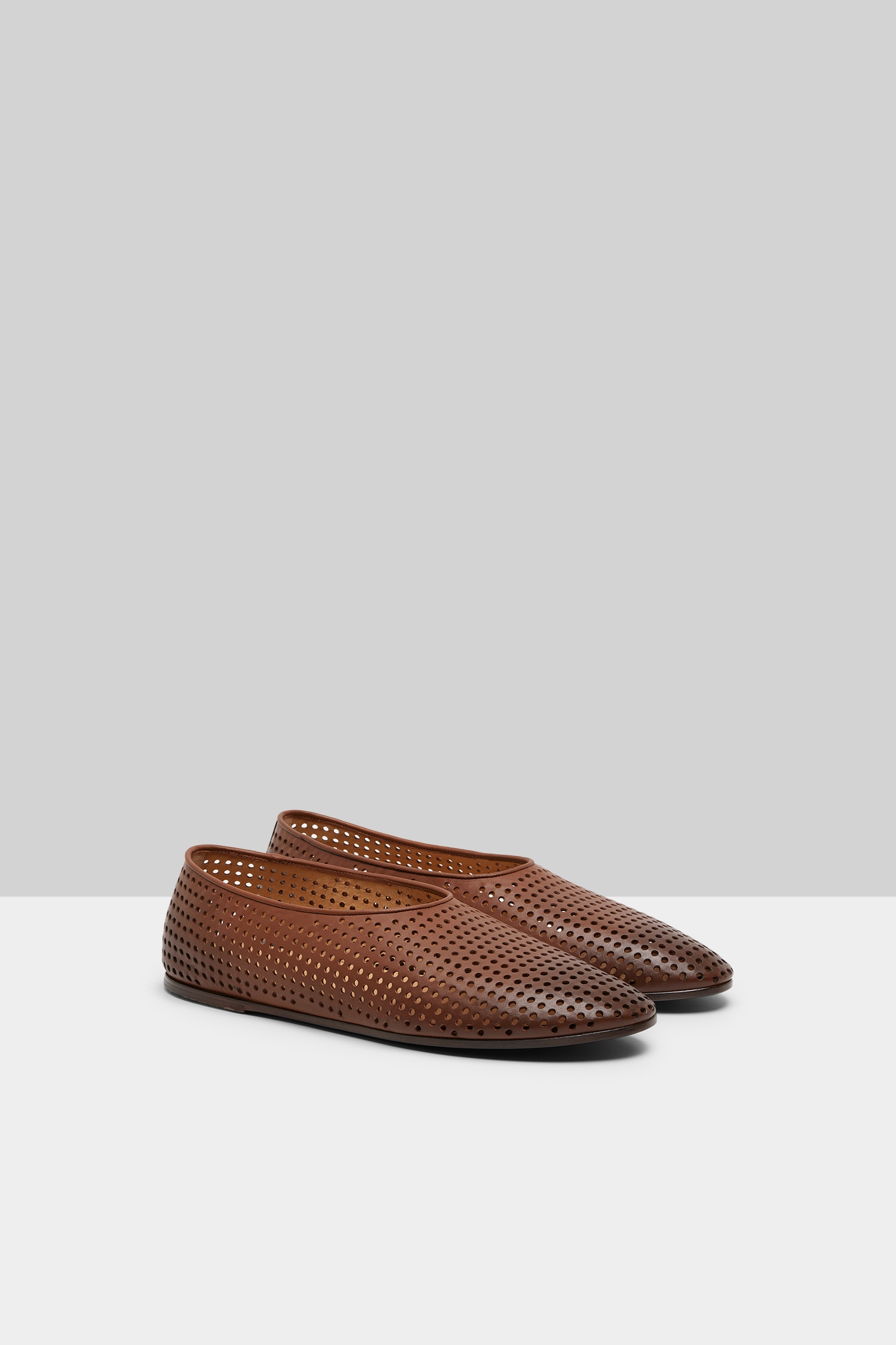 Coltellaccio Forata Basalt Ballerina Shoes