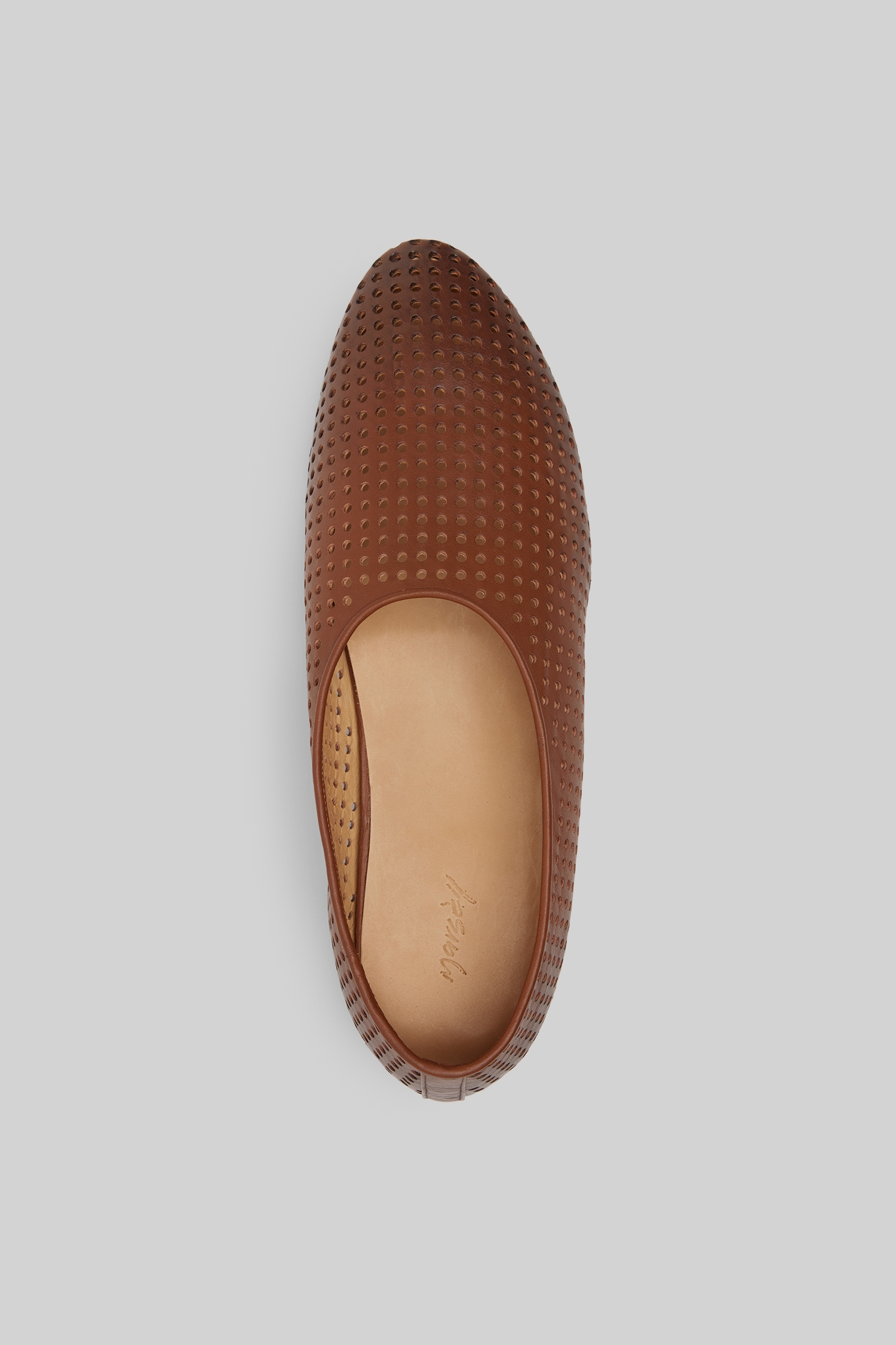 Coltellaccio Forata Basalt Ballerina Shoes
