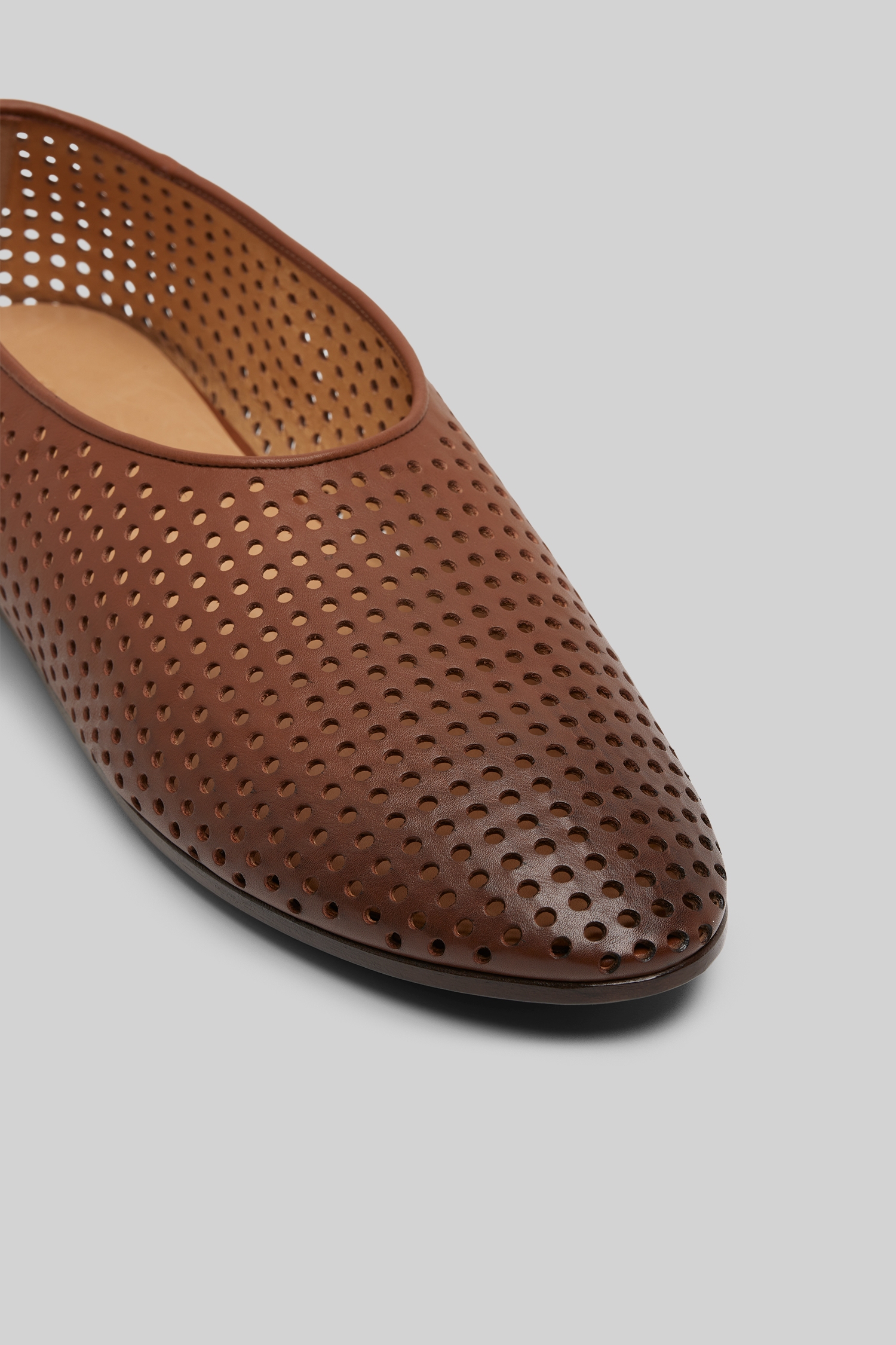 Coltellaccio Forata Basalt Ballerina Shoes