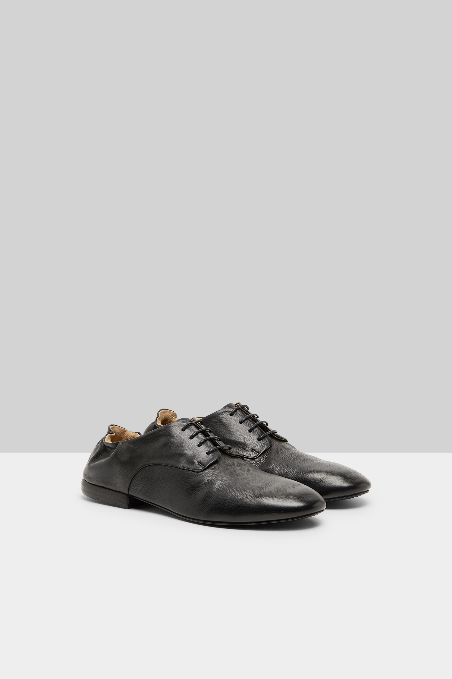 Mandolo Black Derby Shoes