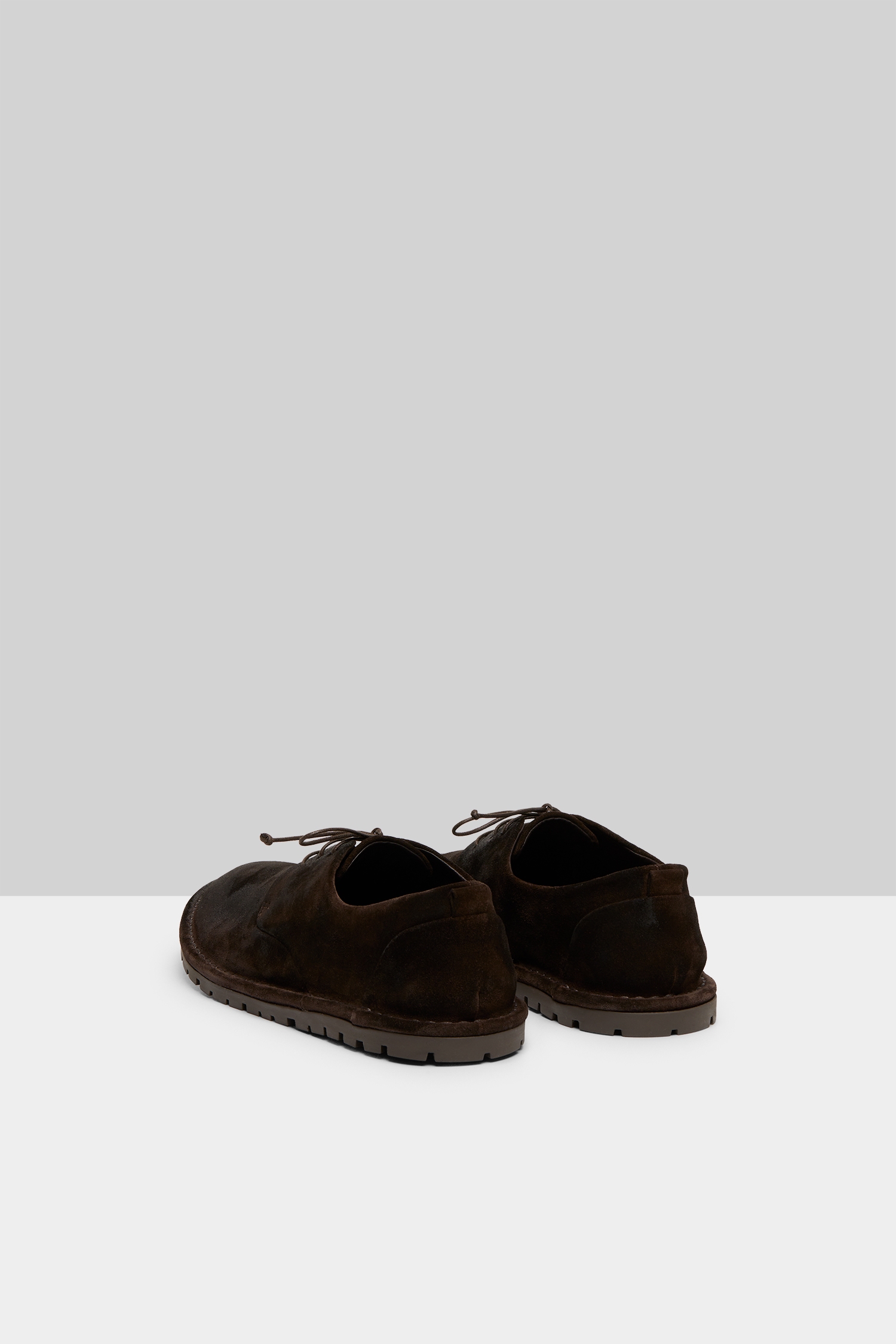 Sancrispa Dark Brown Suede Derby Shoes