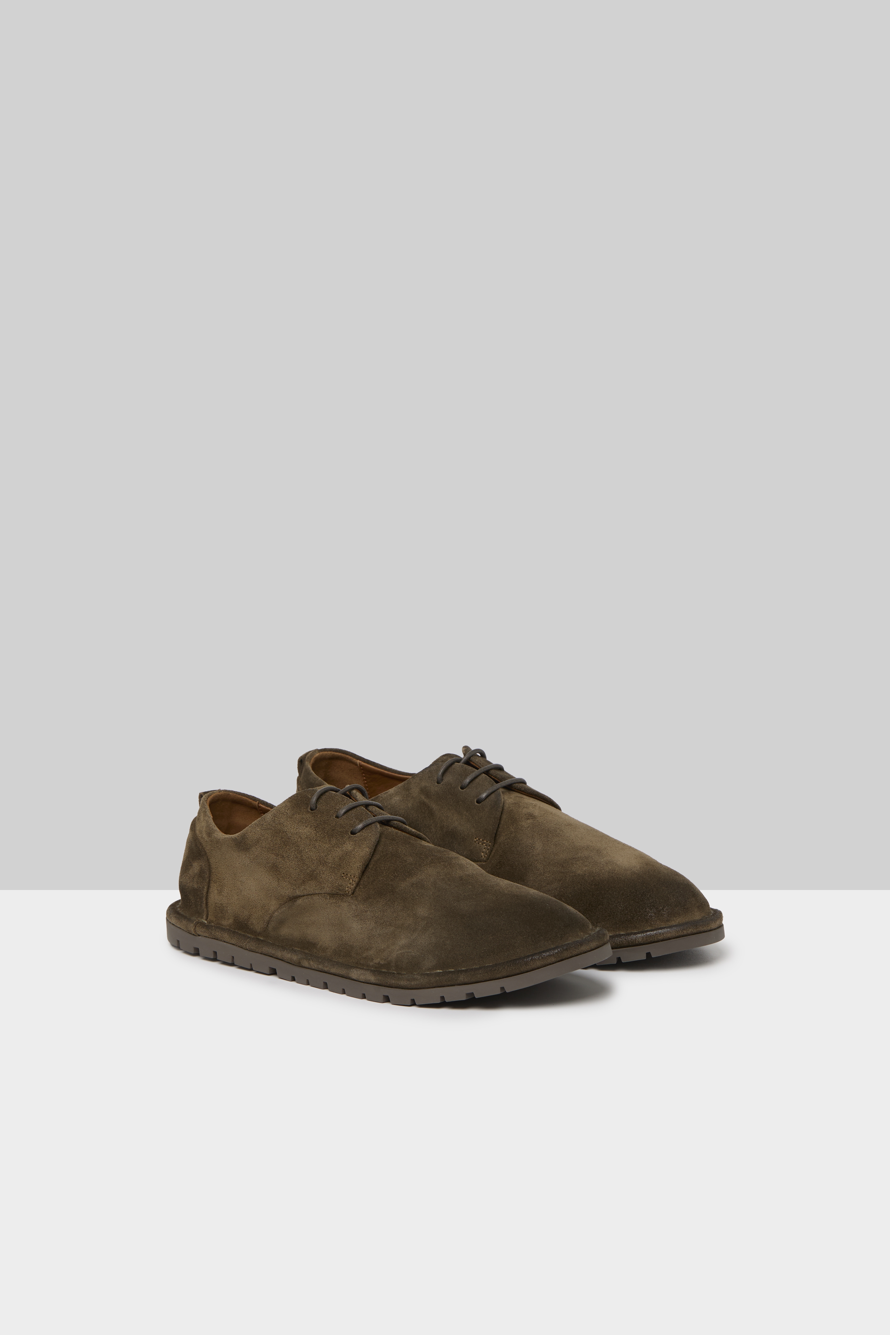 Sancrispa Mortar Suede Derby Shoes