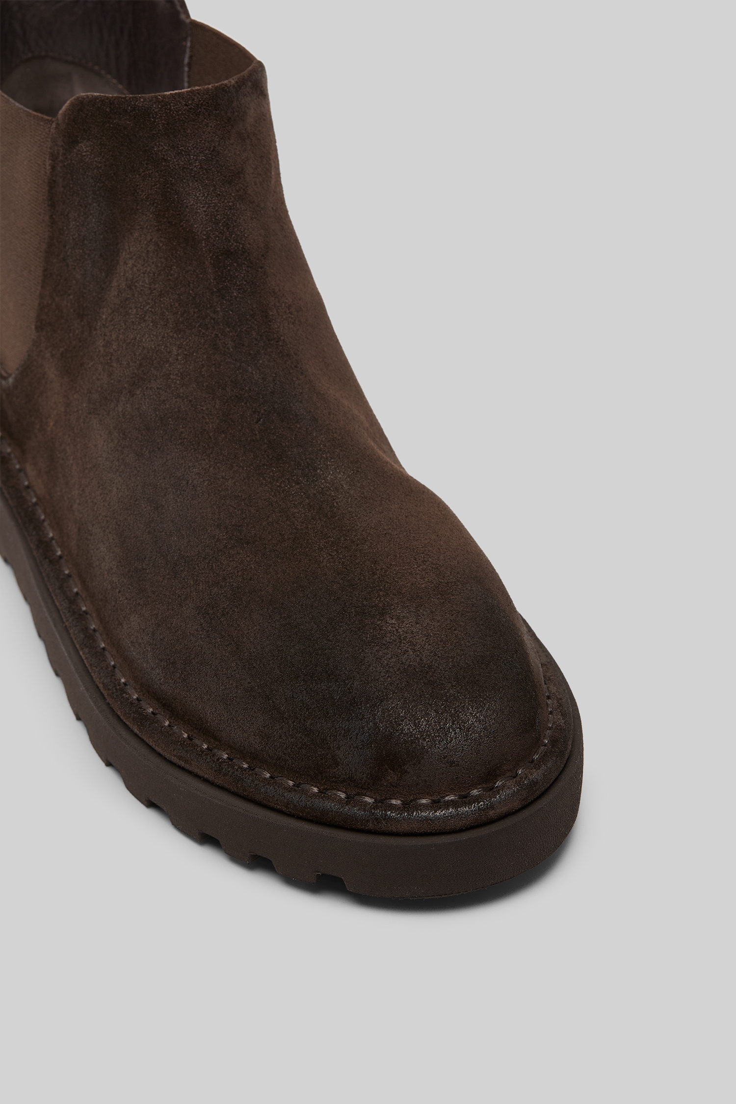 Sancrispa Alta Pomice Dark Brown Chelsea Boots