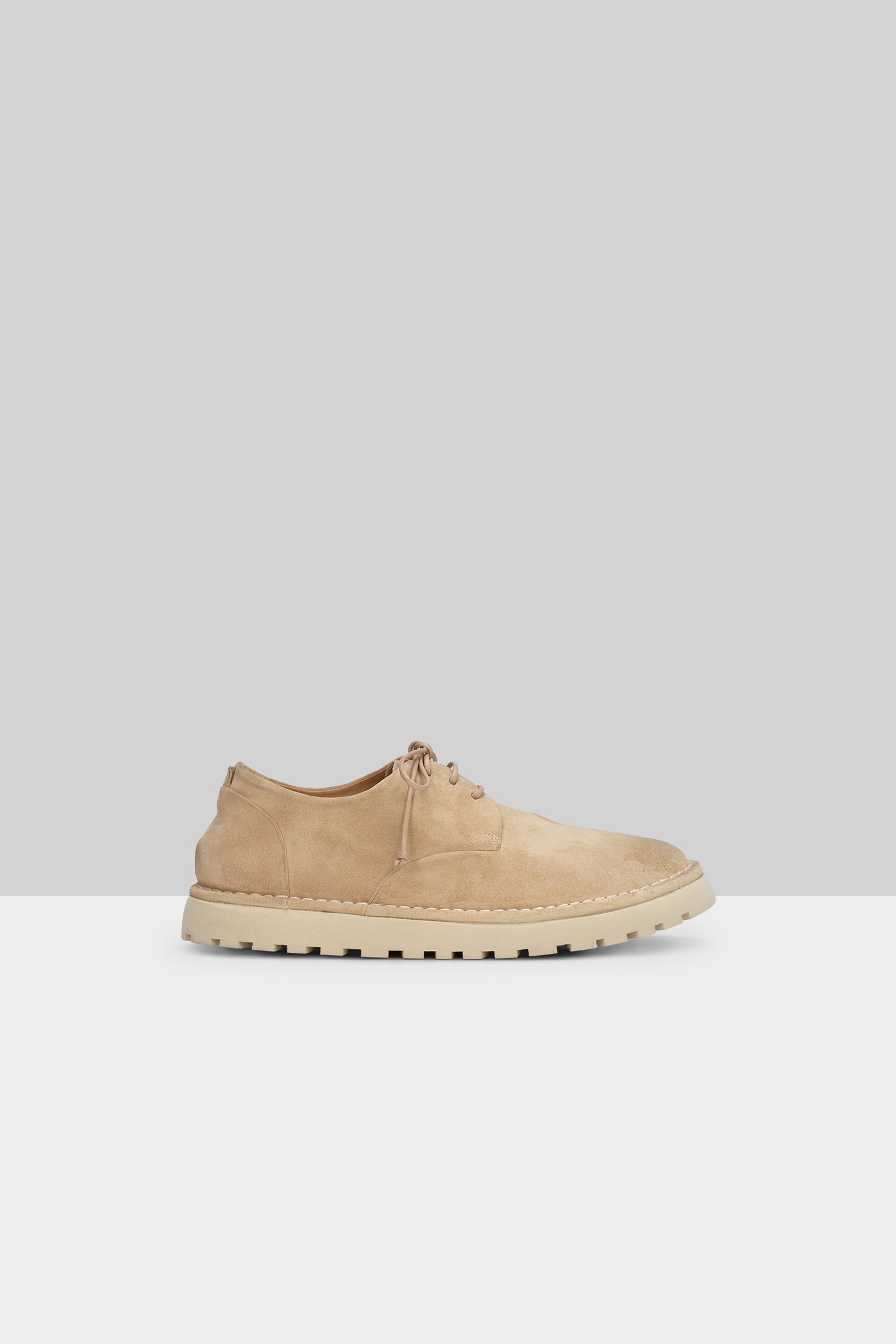 Sancrispa Alta Pomice Biscuit Suede Derby Shoes