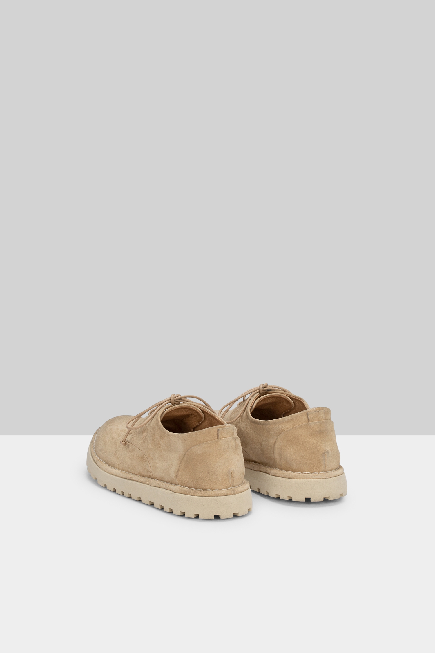 Sancrispa Alta Pomice Biscuit Suede Derby Shoes