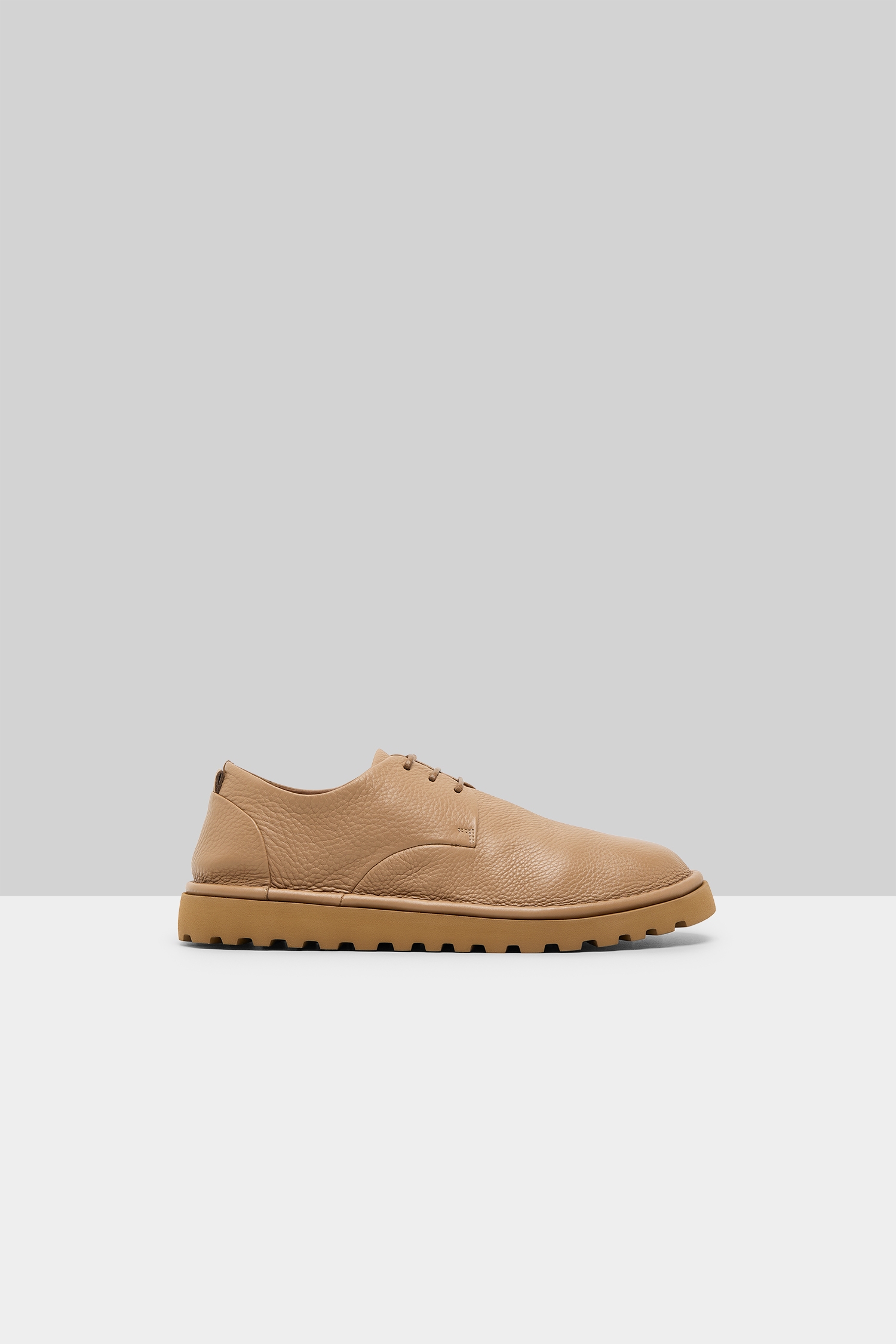 Sancrispa Alta Pomice Hazelnut Leather Derby Shoes