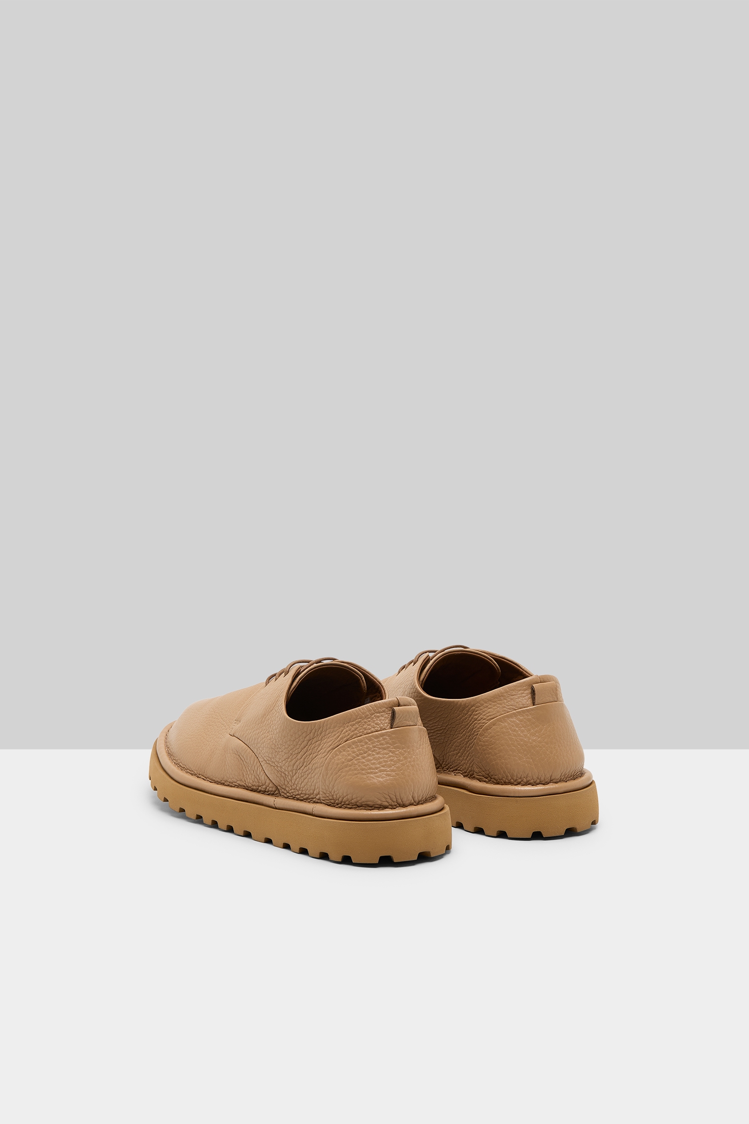Sancrispa Alta Pomice Hazelnut Leather Derby Shoes