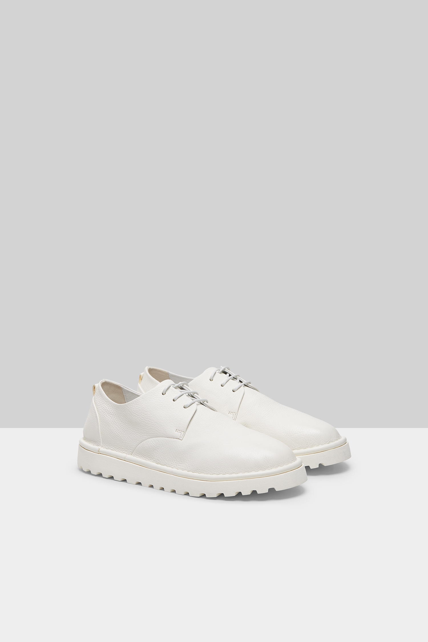 Sancrispa Alta Pomice Optical White Derby Shoes