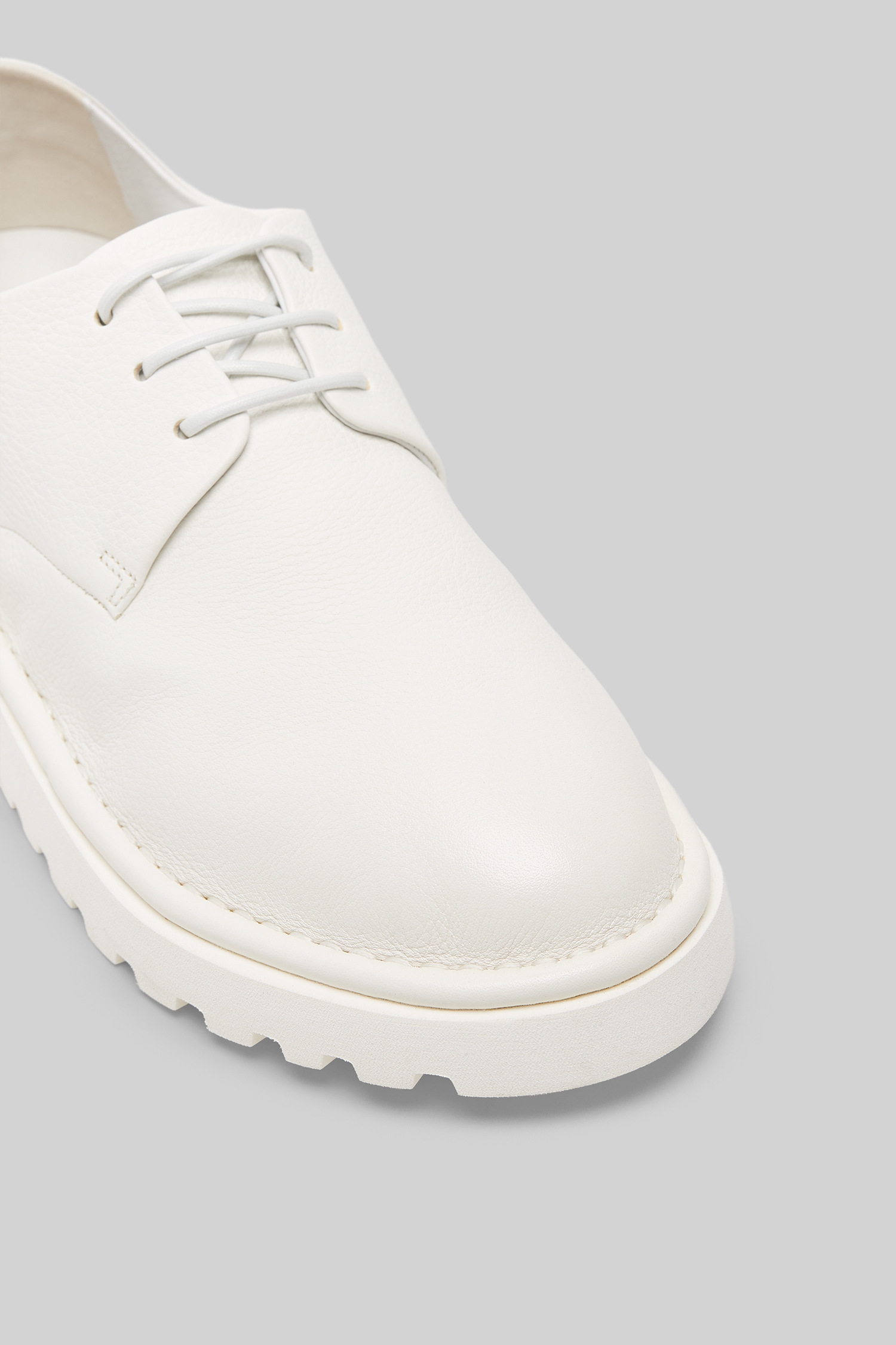Sancrispa Alta Pomice Optical White Derby Shoes
