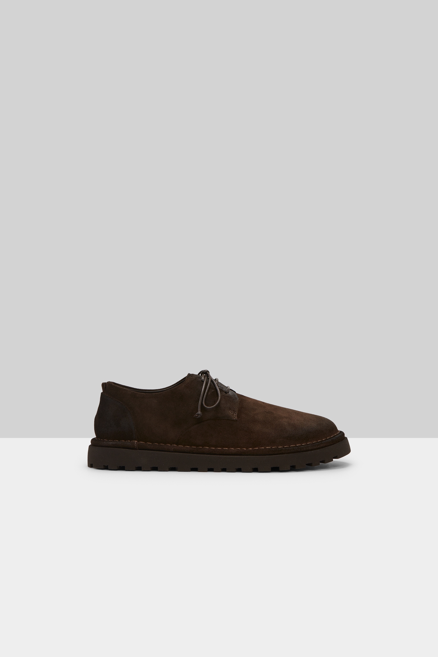 Sancrispa Alta Pomice Dark Brown Derby Shoes
