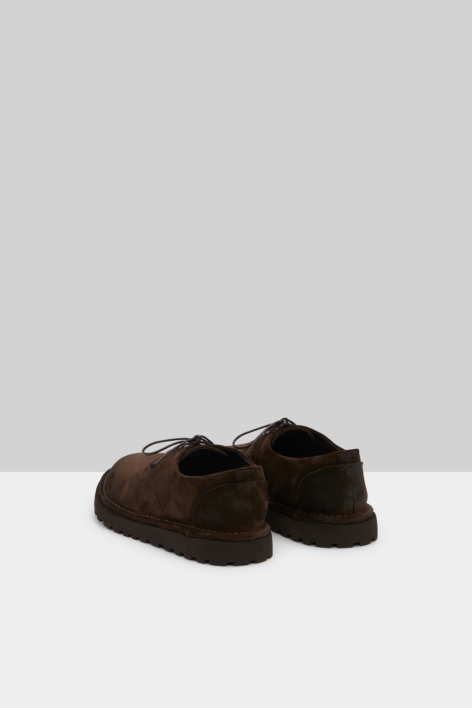 Sancrispa Alta Pomice Dark Brown Derby Shoes