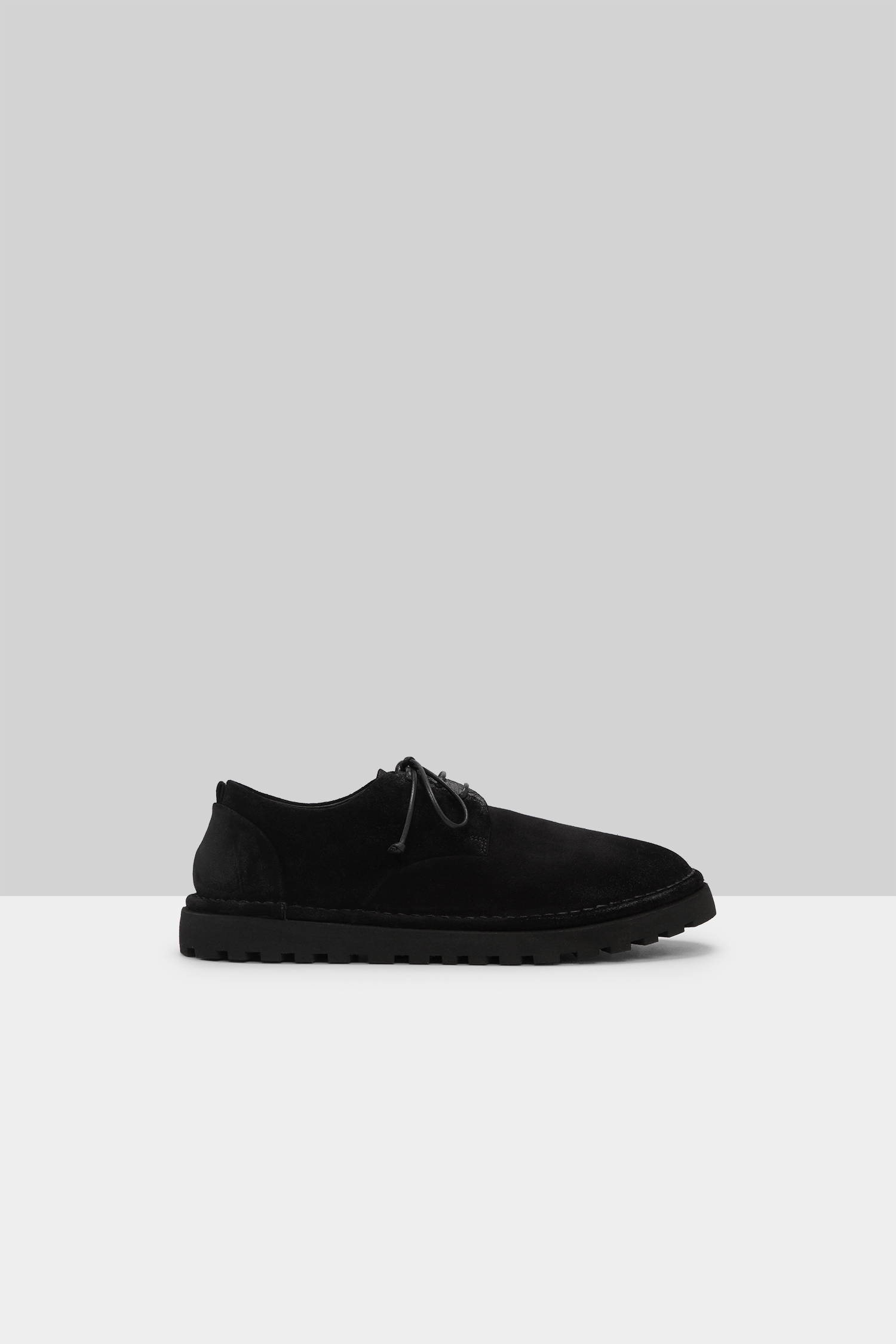 Sancrispa Alta Pomice Black Derby Shoes