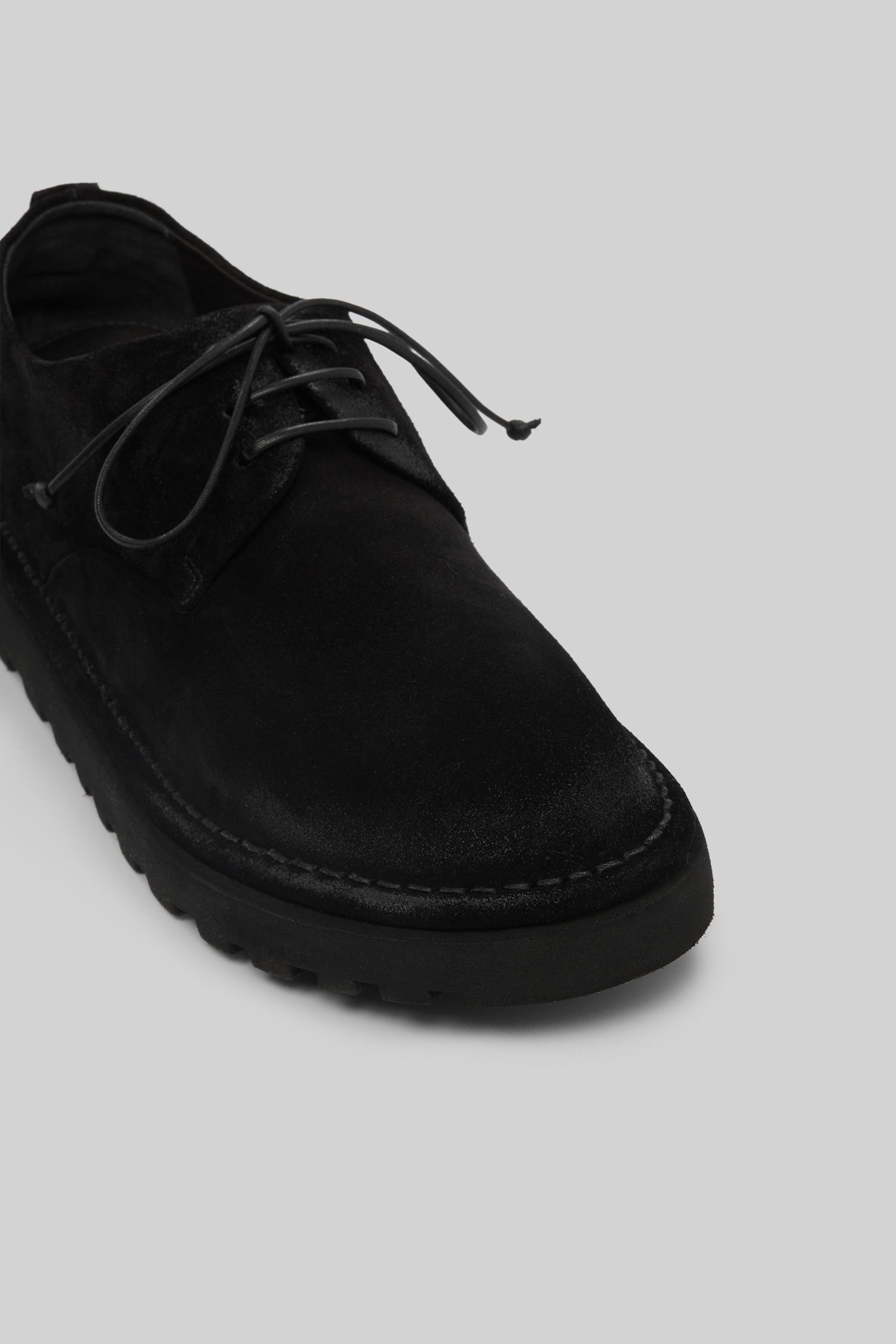 Sancrispa Alta Pomice Black Derby Shoes