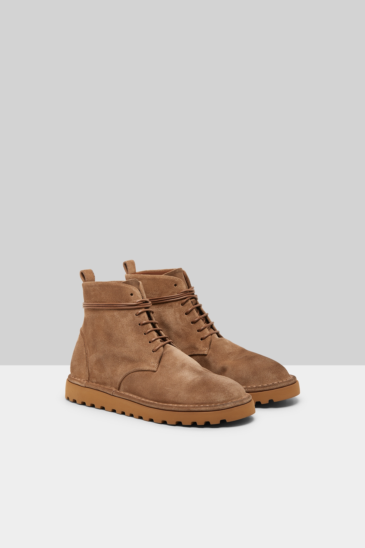Sancrispa Alta Pomice Hazelnut Suede Ankle Boots