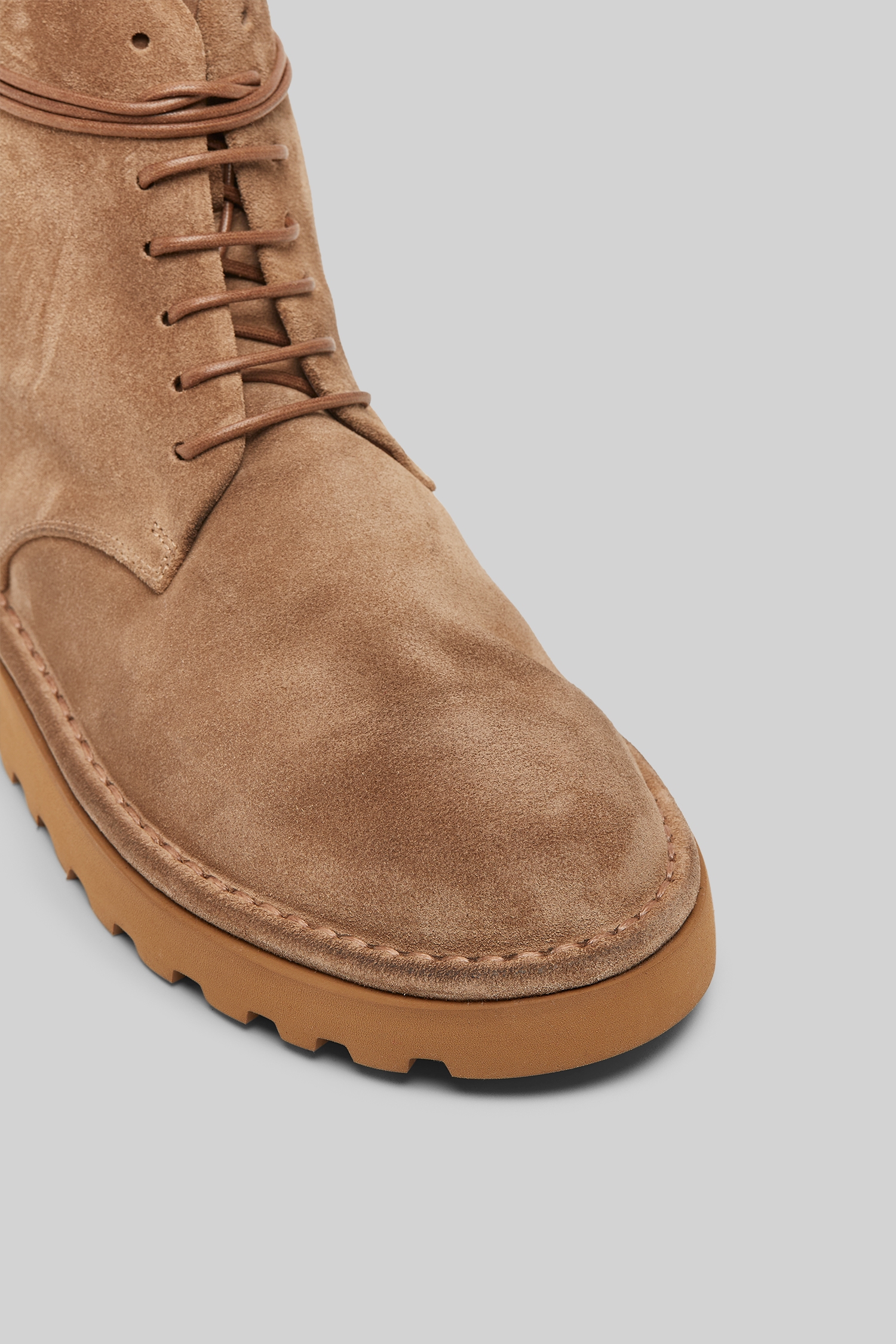 Sancrispa Alta Pomice Hazelnut Suede Ankle Boots